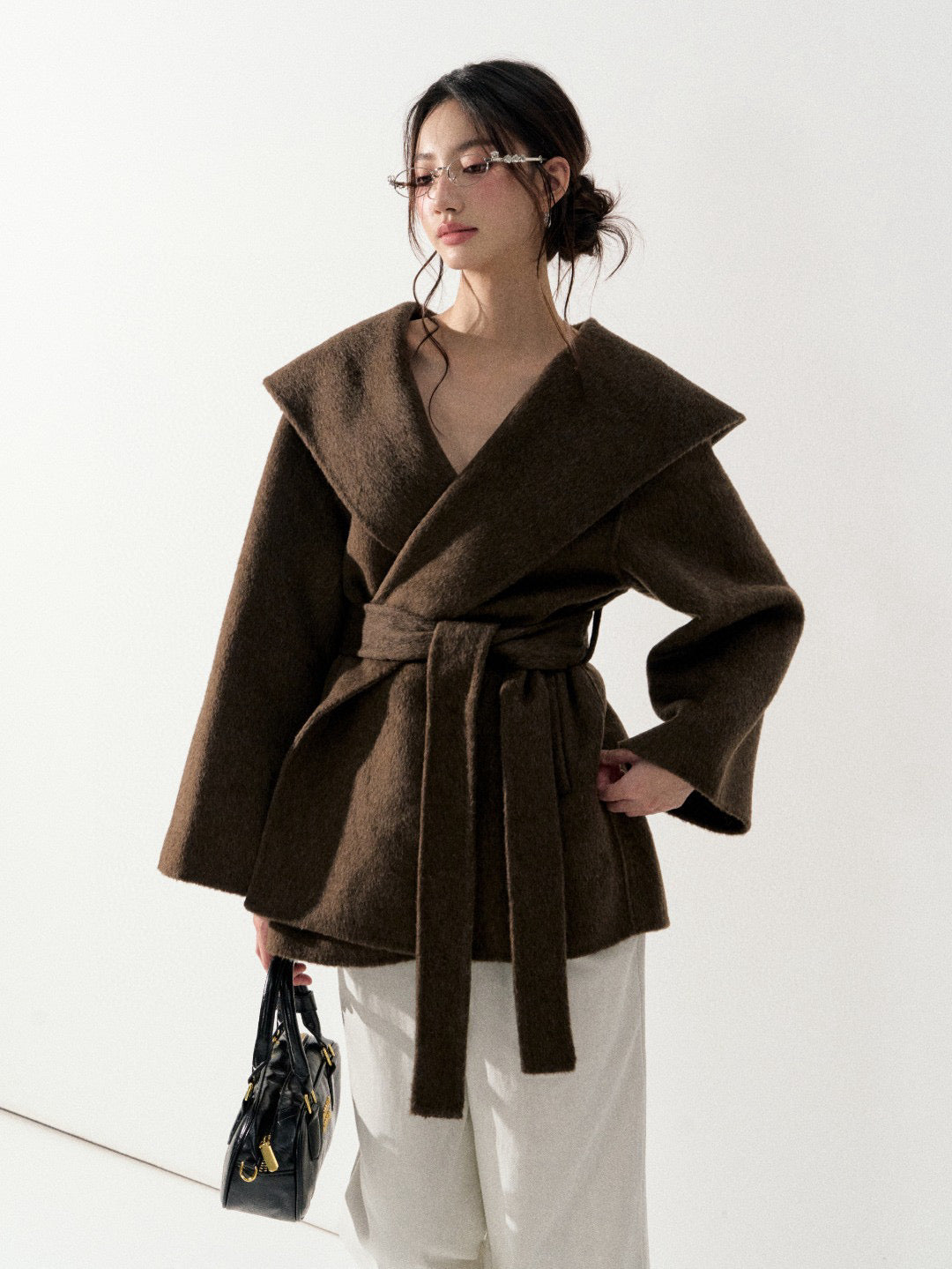 Lafreedom LAF350933 Hooded wool jacket