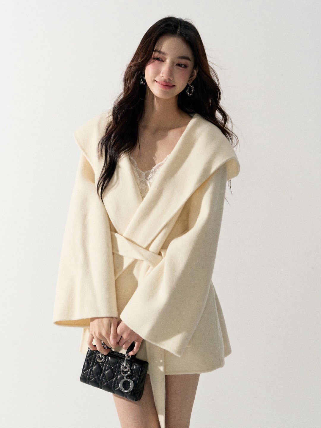 Lafreedom LAF350933 Hooded wool jacket