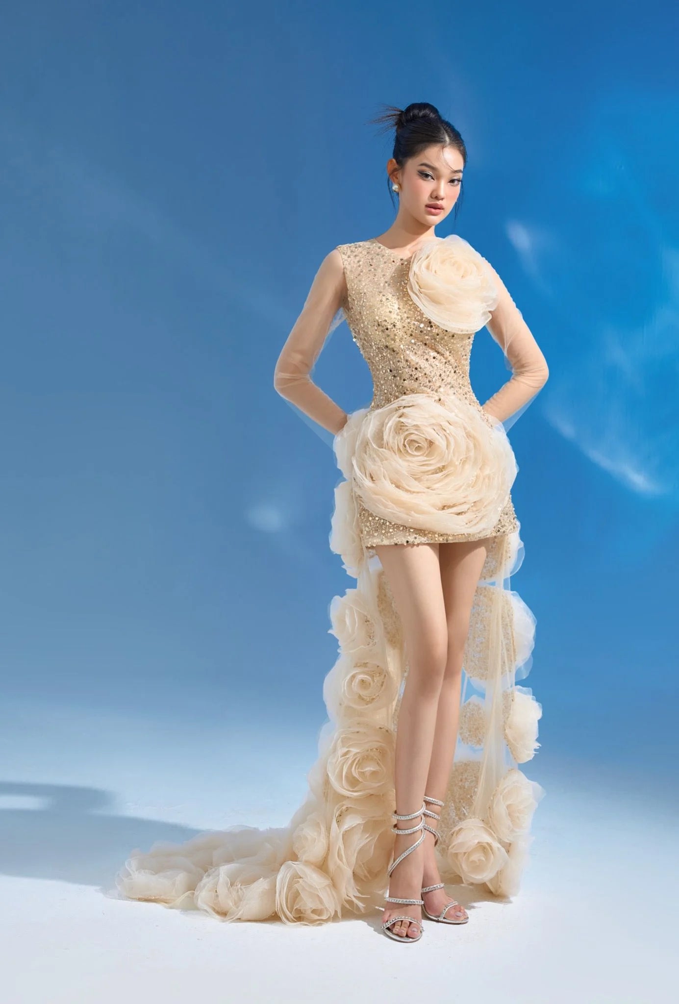 RITARA Camelia Gold Dress