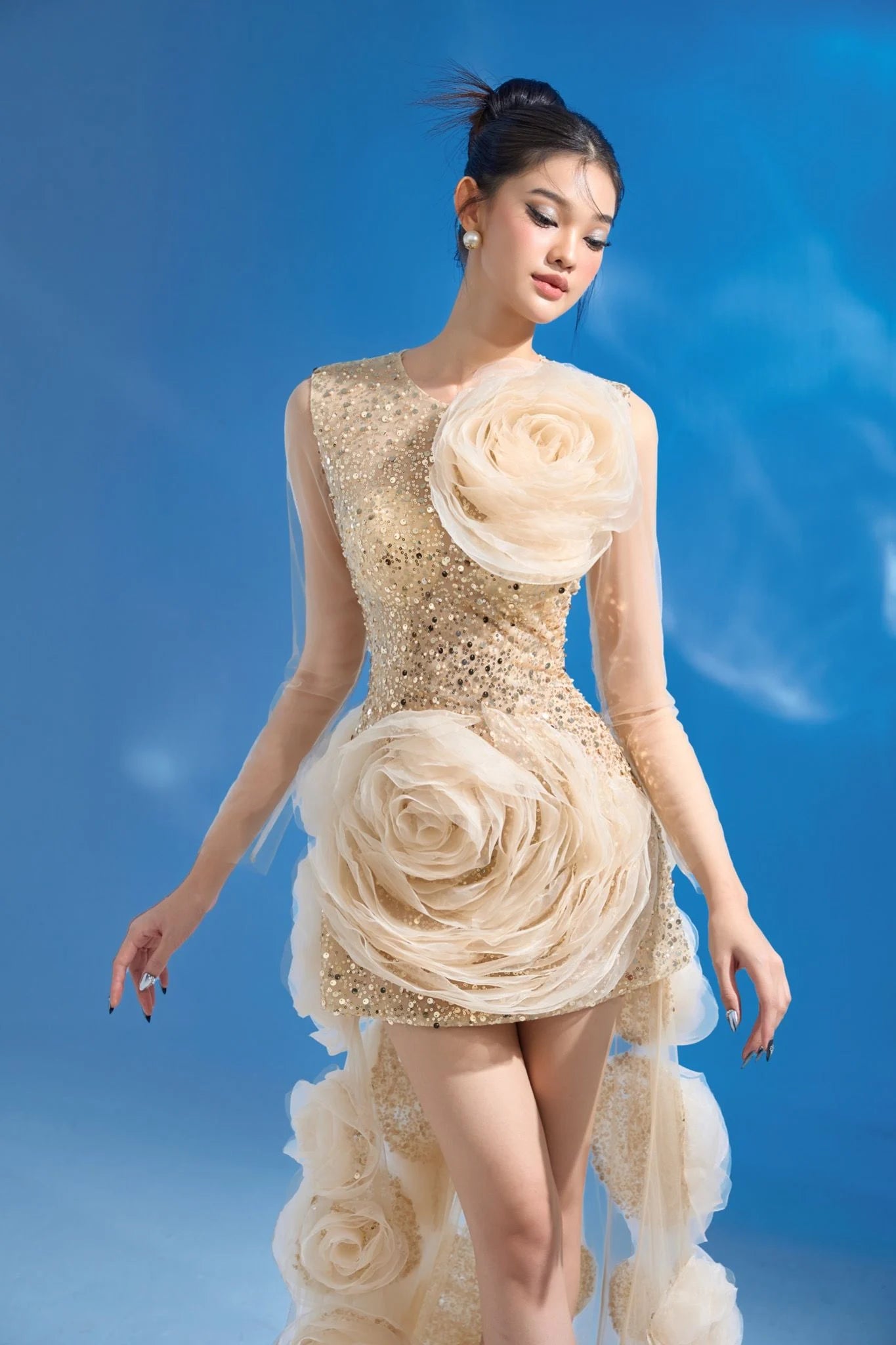 RITARA Camelia Gold Dress