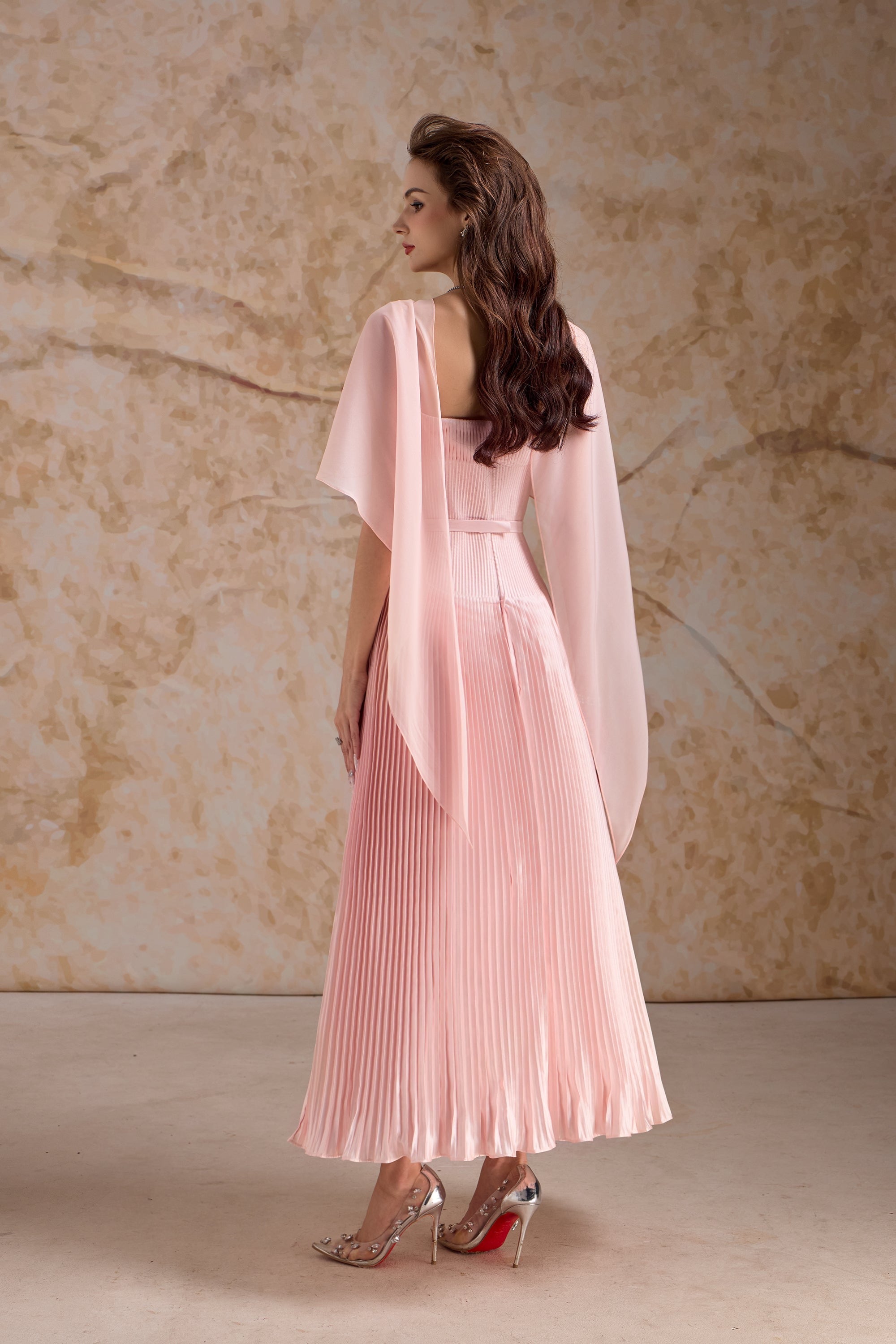 Calista ROSALINE Midi Dress with Cape
