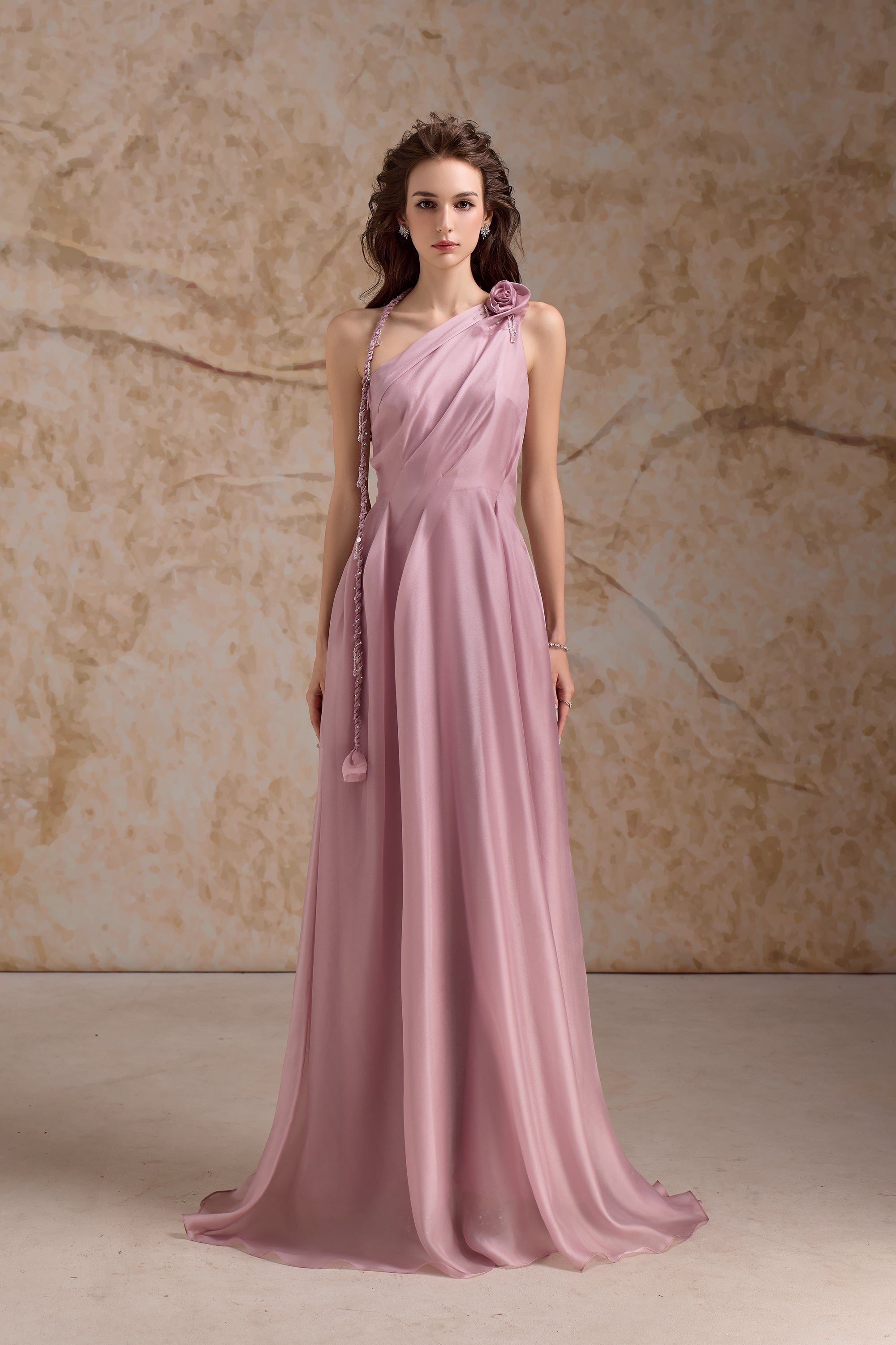 Calista AMOURIA One-shoulder Maxi Dress