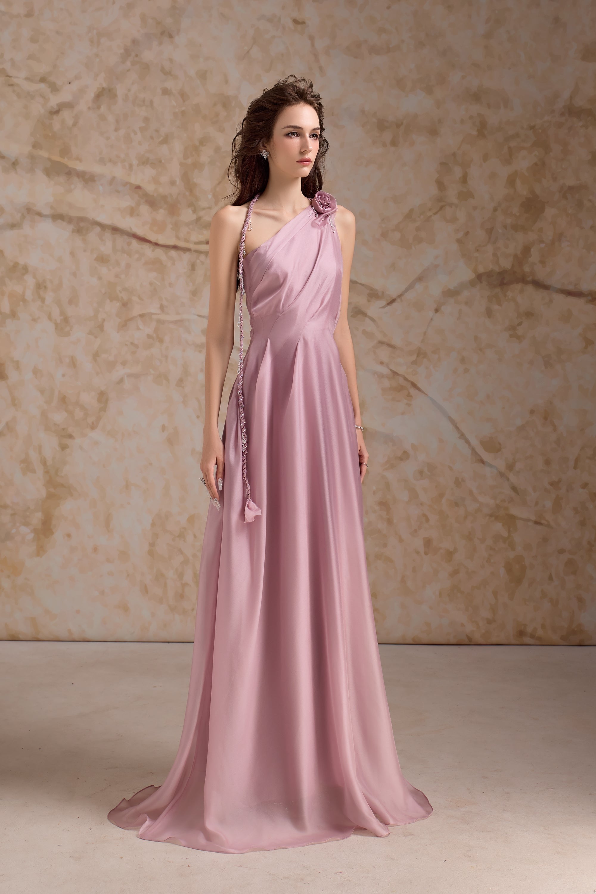 Calista AMOURIA One-shoulder Maxi Dress