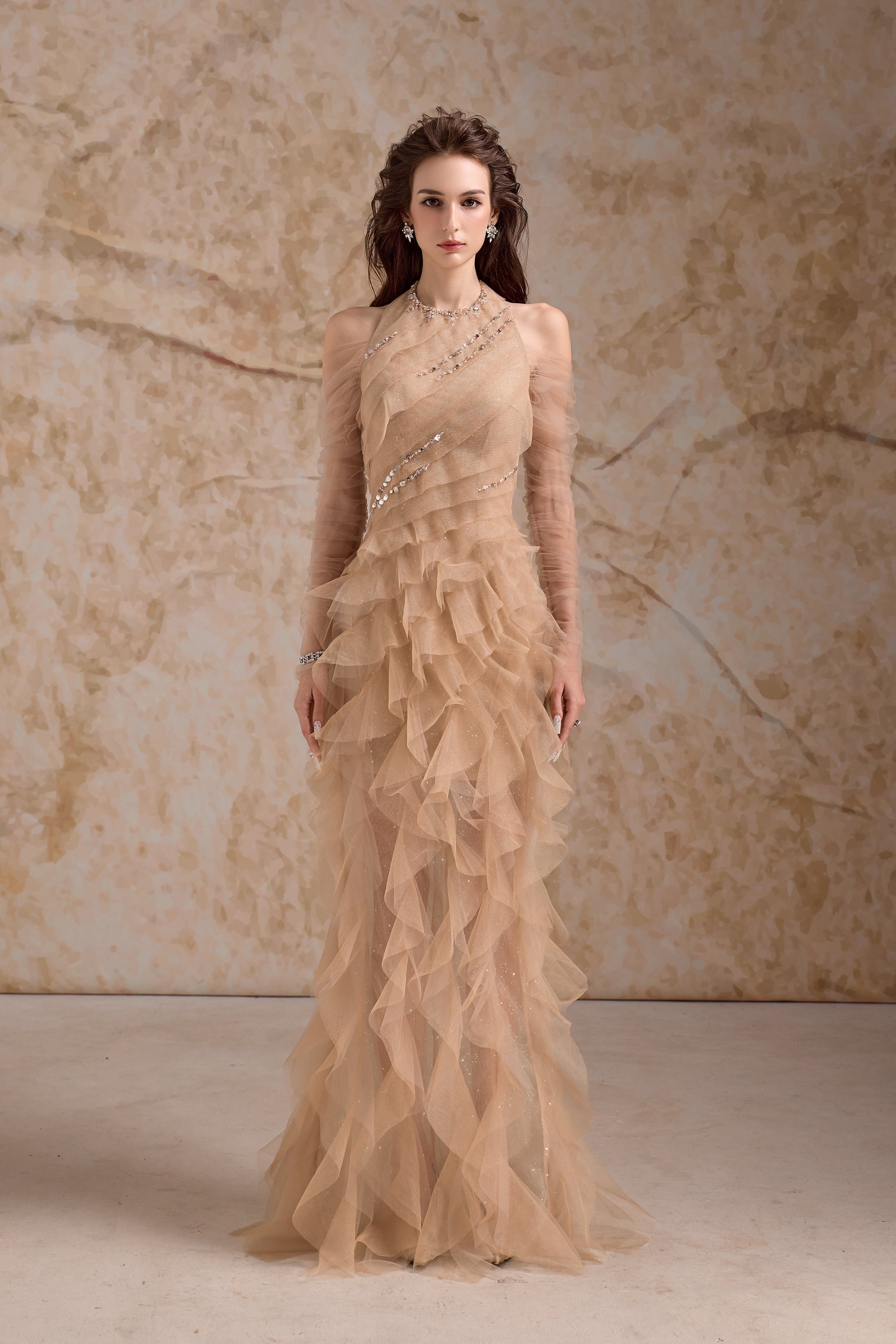 Calista AURIELLE Ruffled Maxi Dress