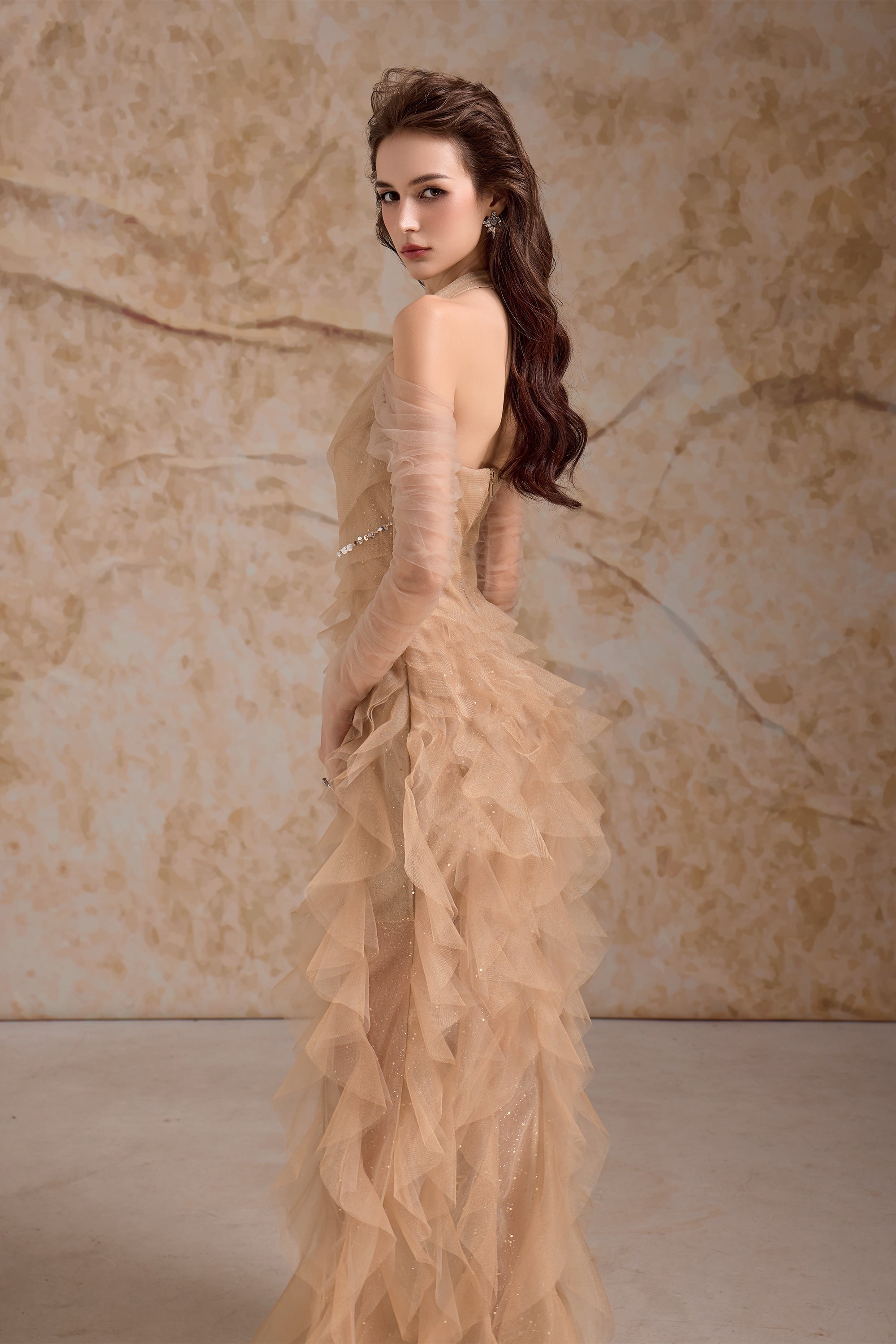 Calista AURIELLE Ruffled Maxi Dress