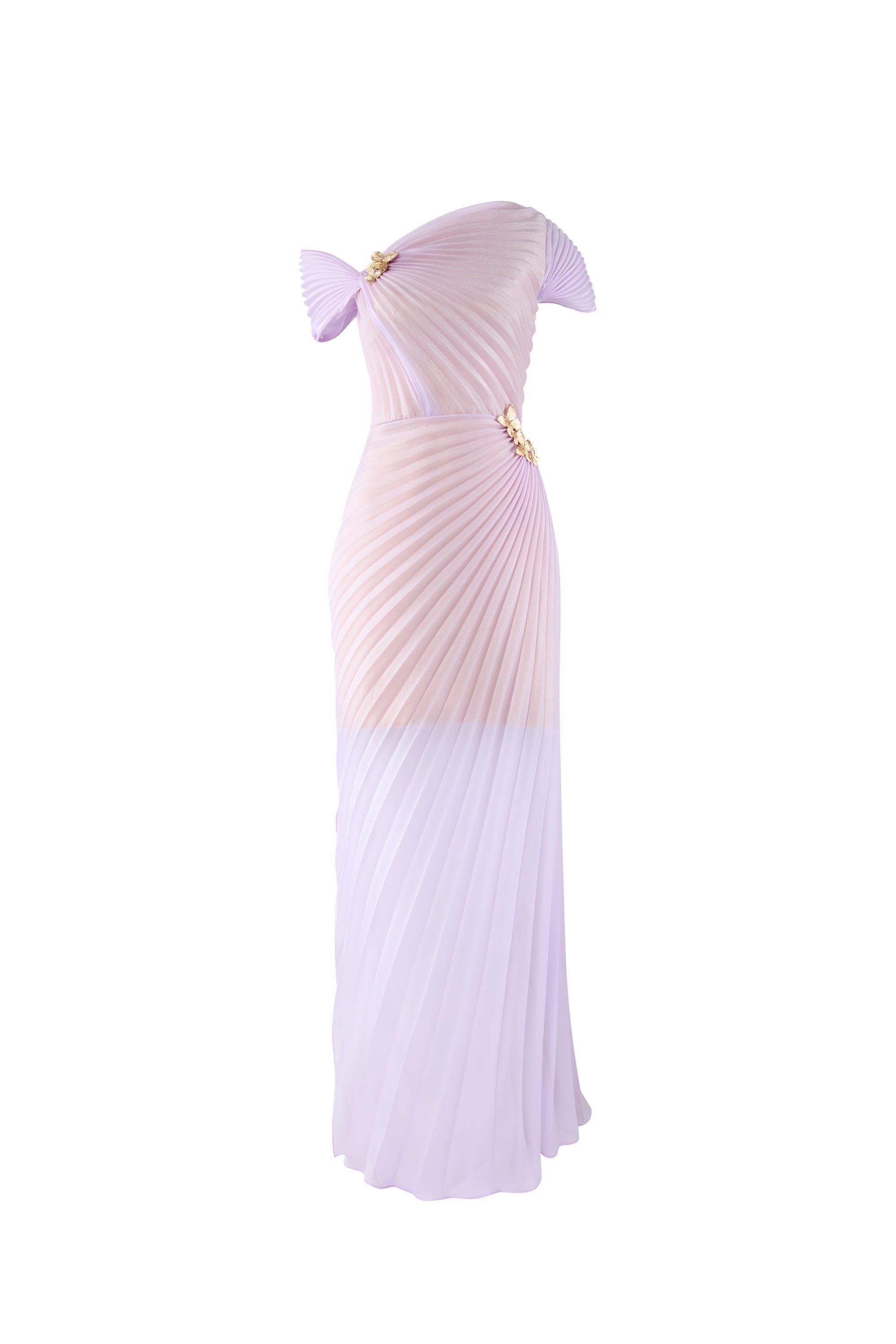 Calista VIRELLE Pleated Maxi Dress