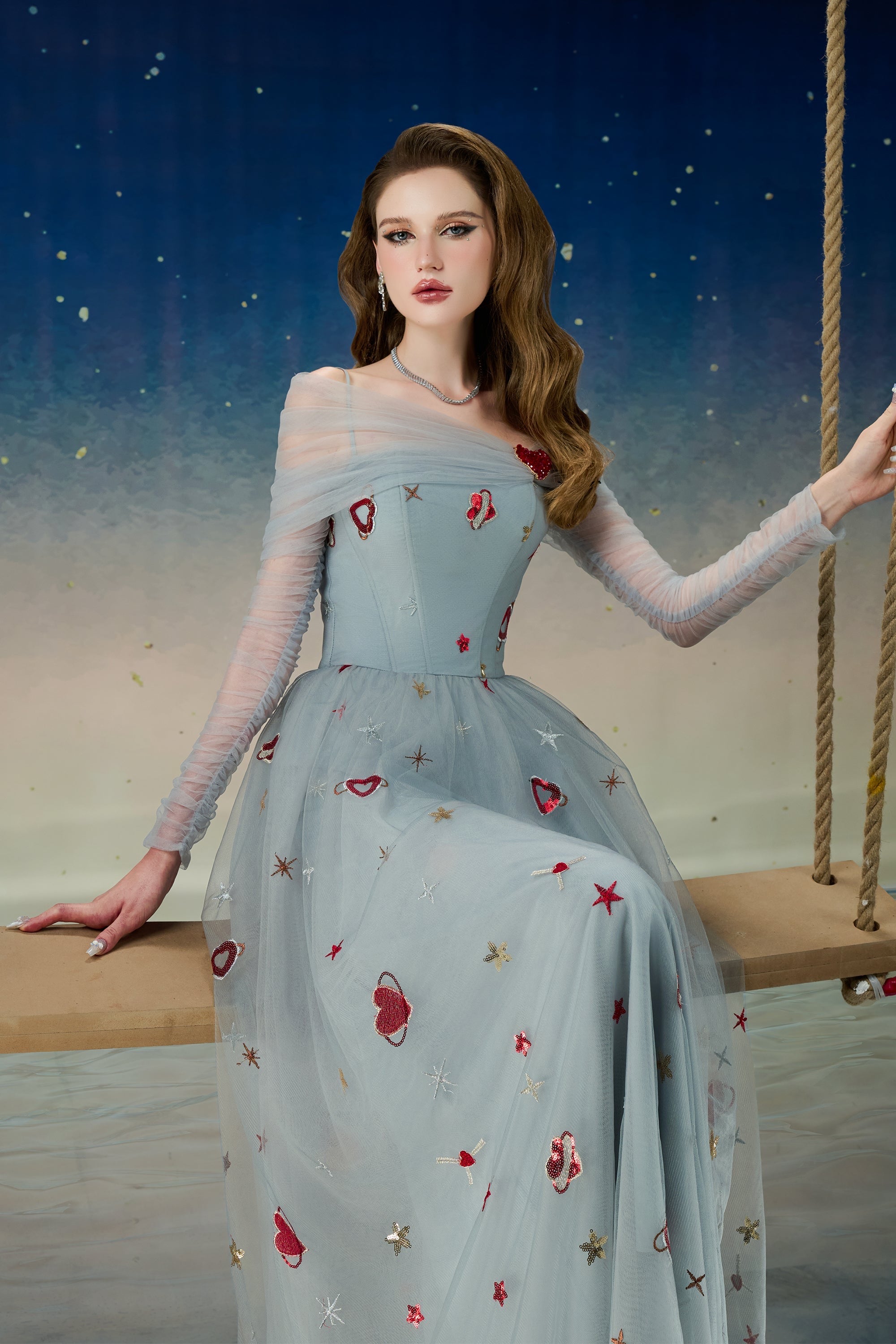 Calista VELOURA Midi Dress