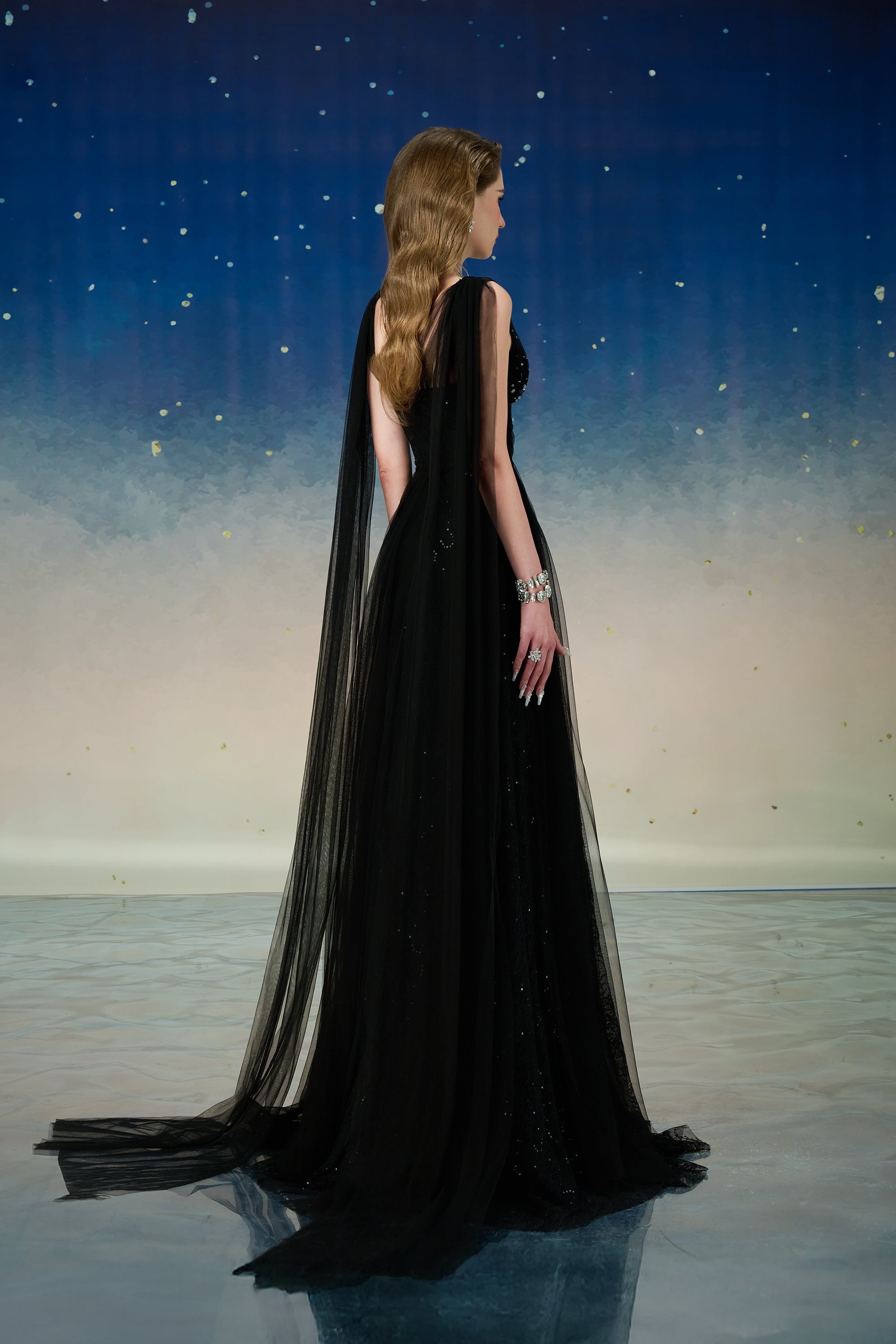 Calista NYXARA Mesh Maxi Dress