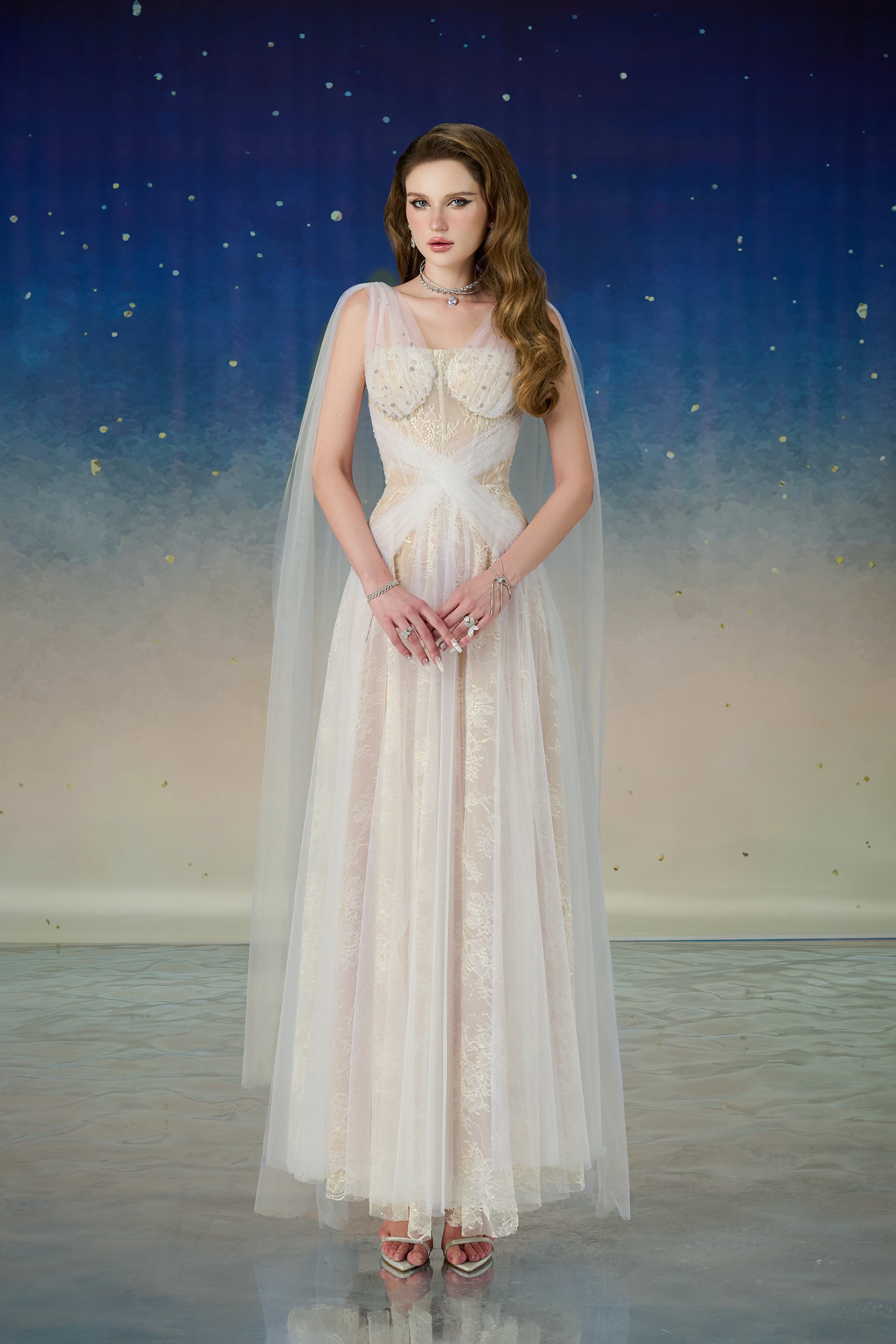 Calista NYXARA Mesh Maxi Dress