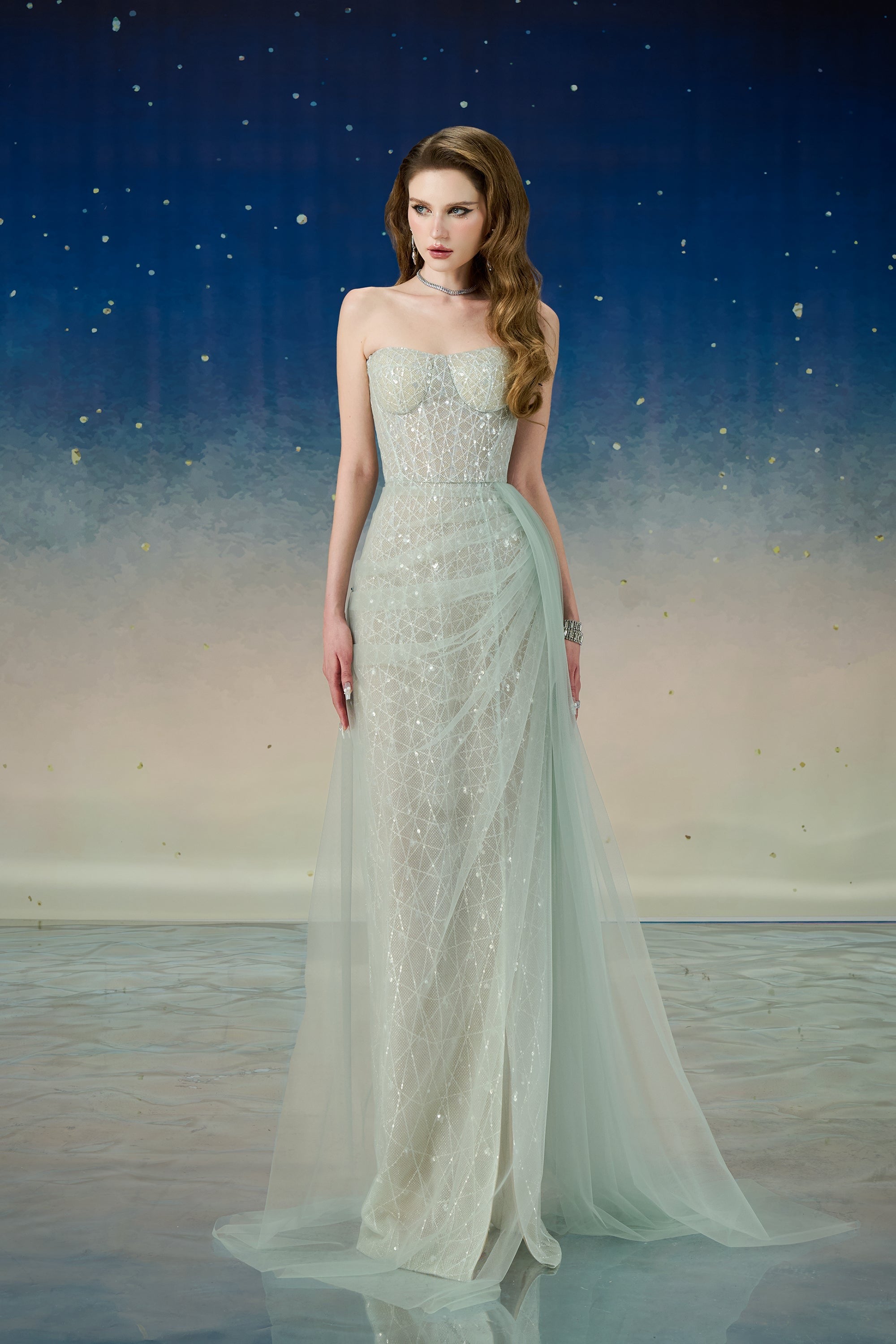 Calista LYRIXA Asymmetric Maxi Dress