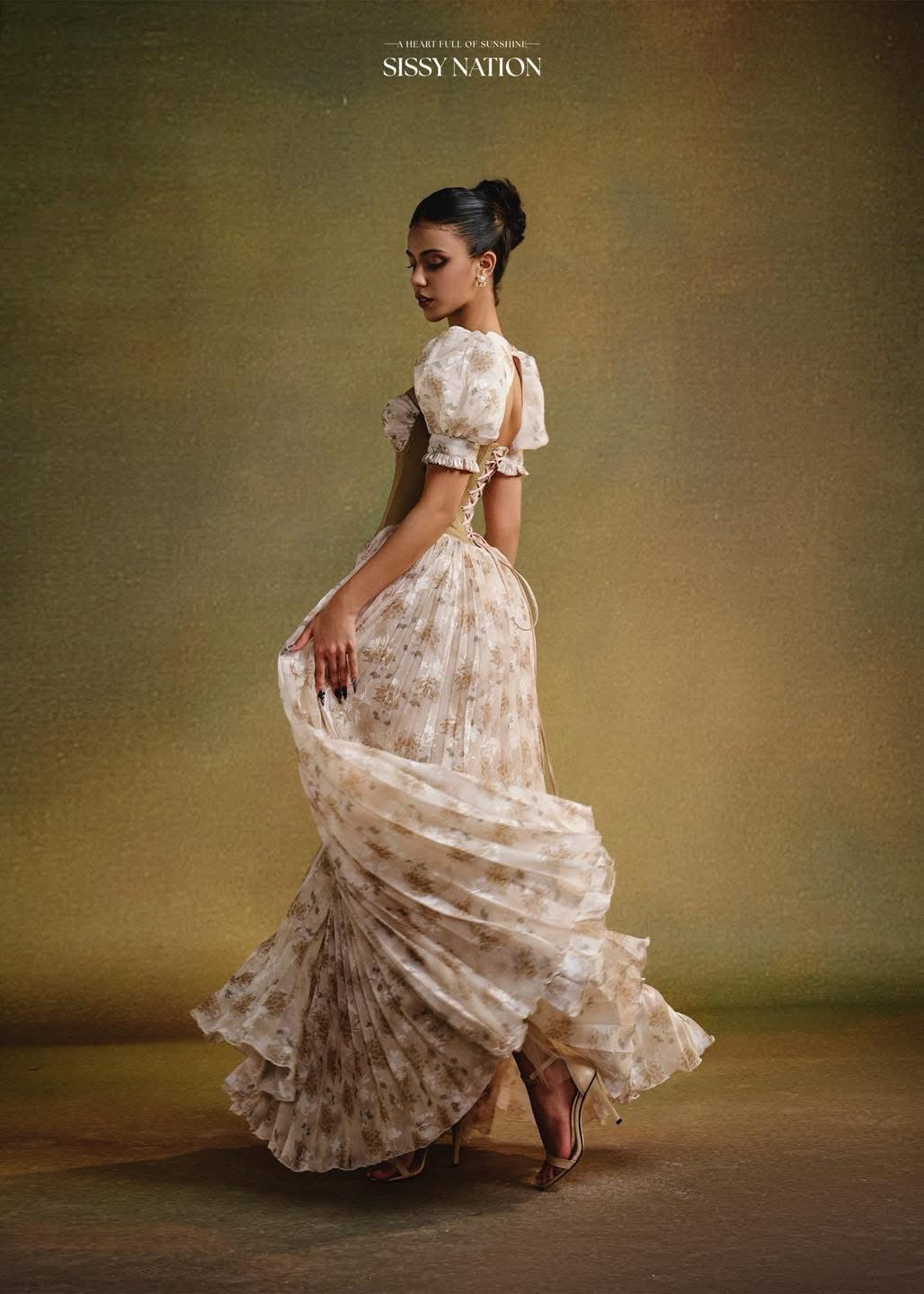 Sissy Forbidden Corset Pleated Dress