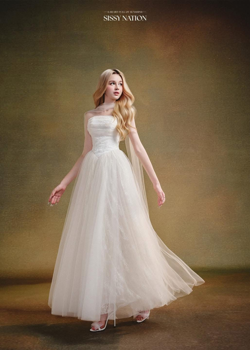 Sissy Amelia Corset Dress- white