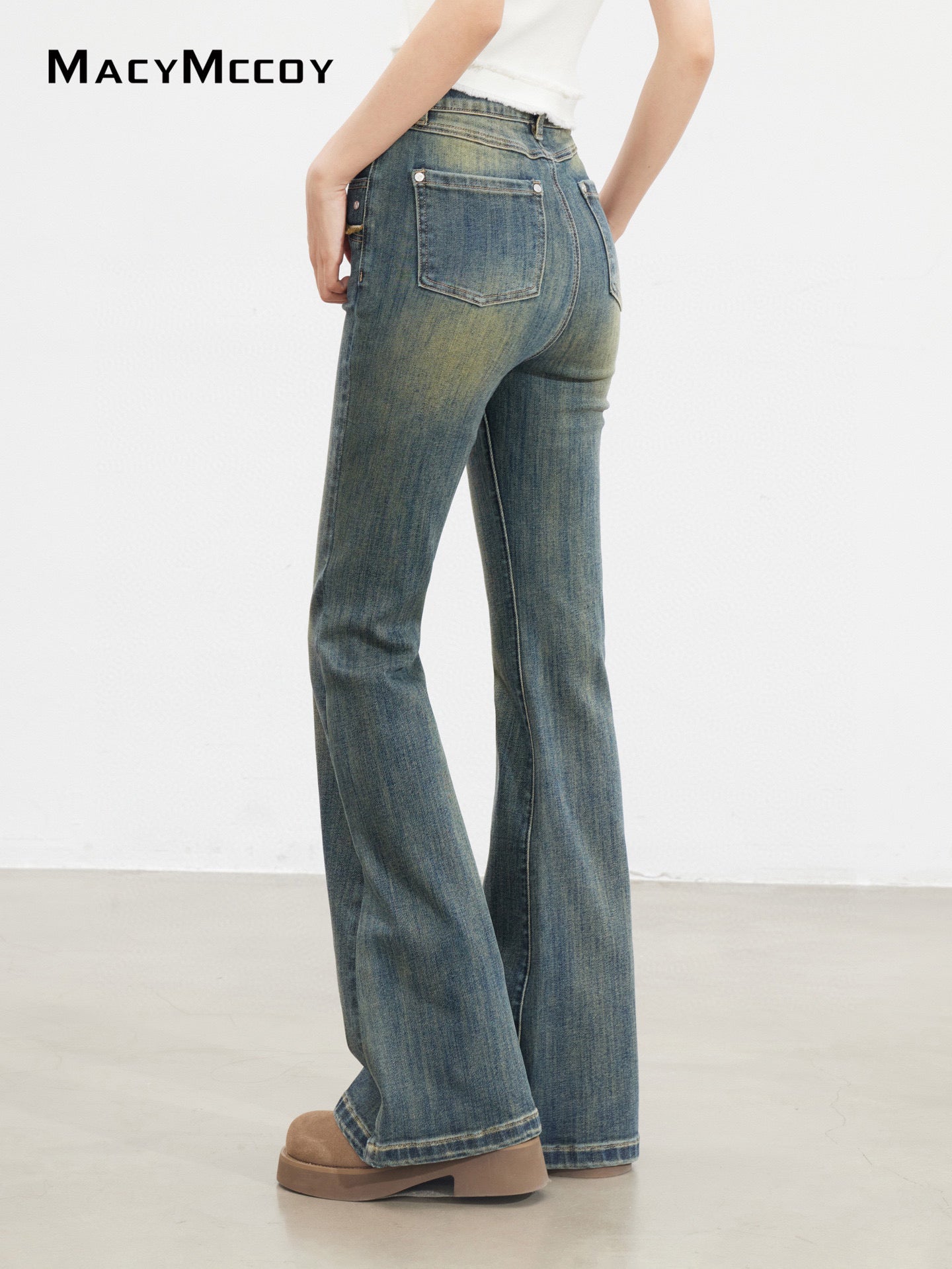 MacyMccoy MMC2025134 Retro micro flared jeans