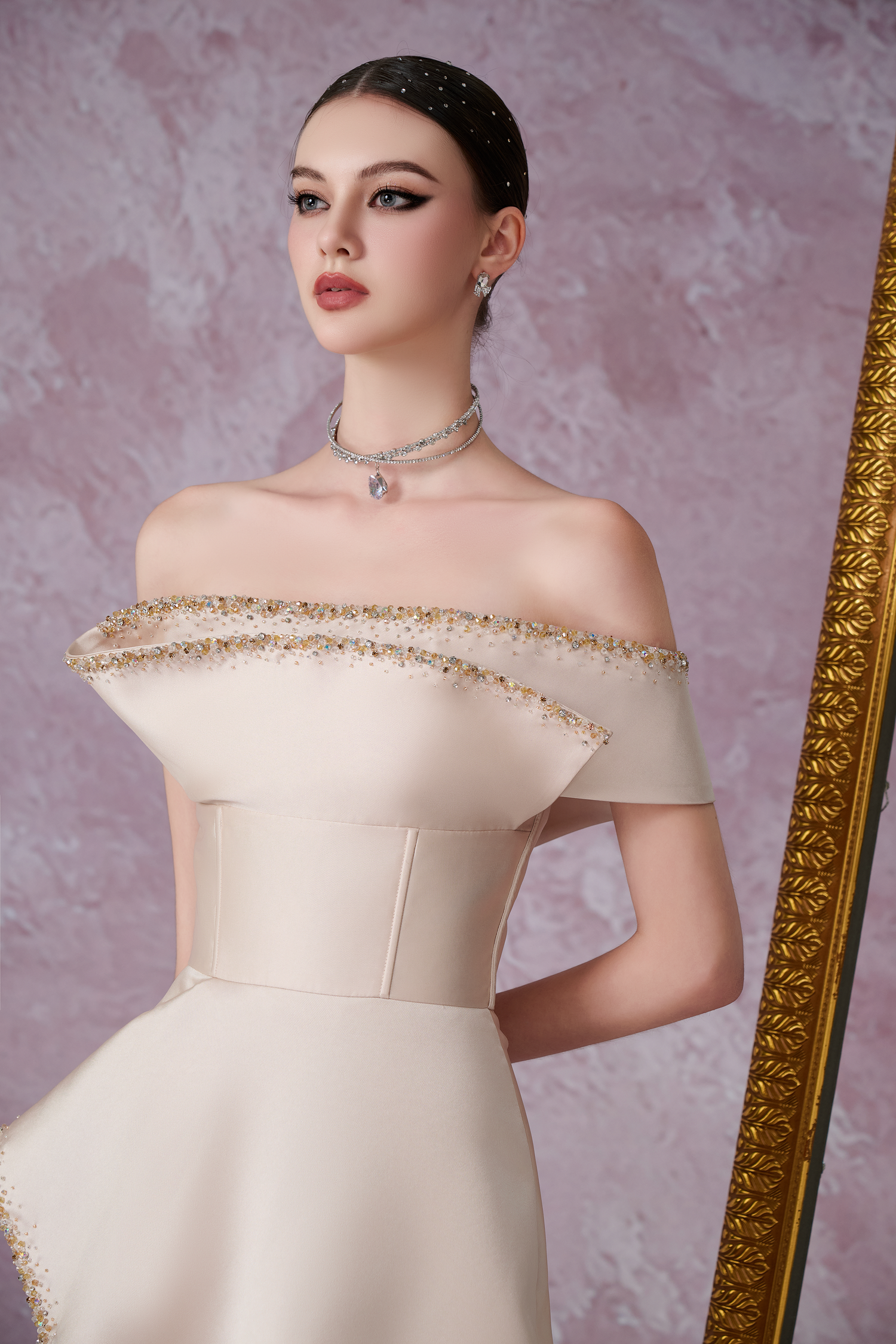 Calista FLARE Off Shoulder Mini Dress