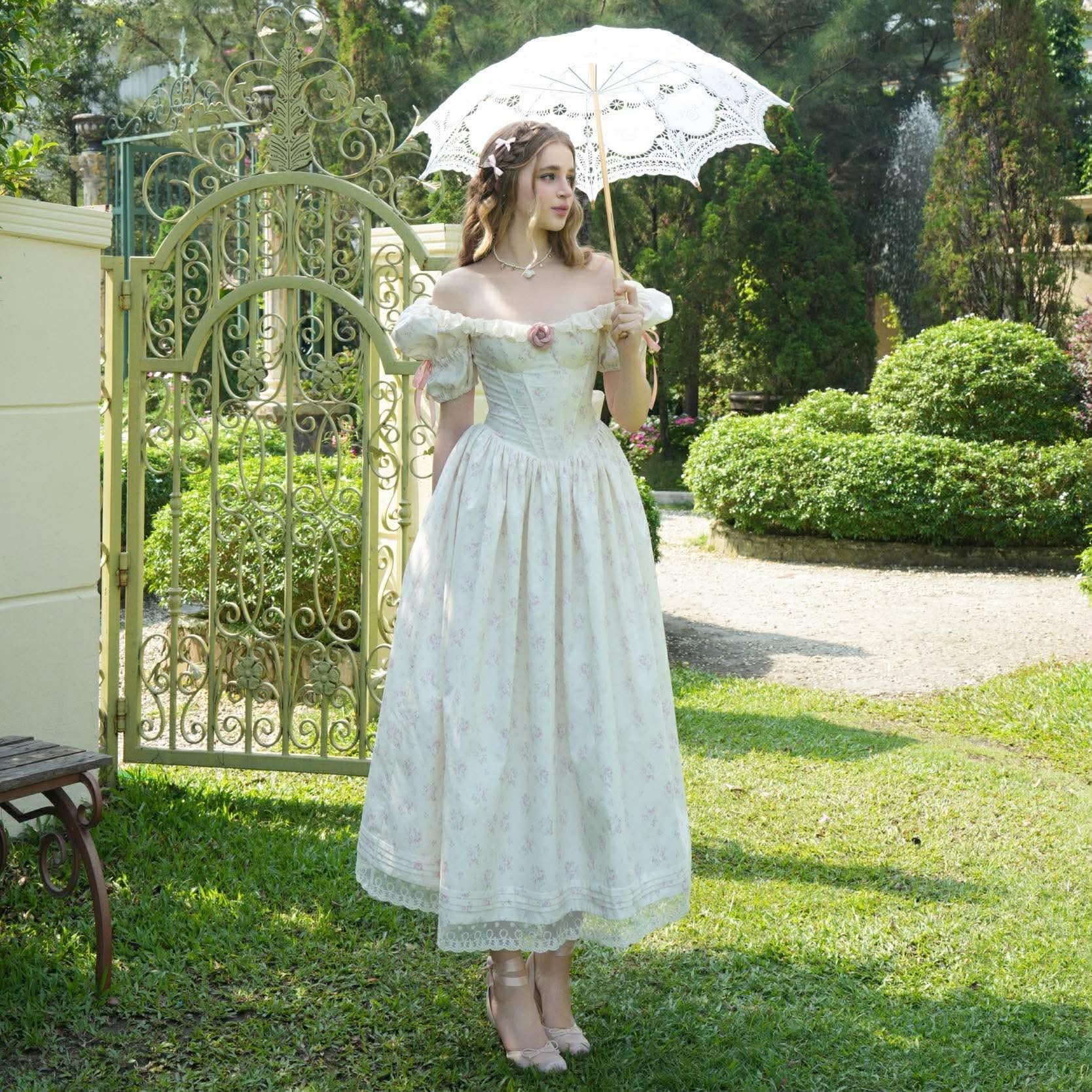 BEL ANGE Flora Whisper Long Dress