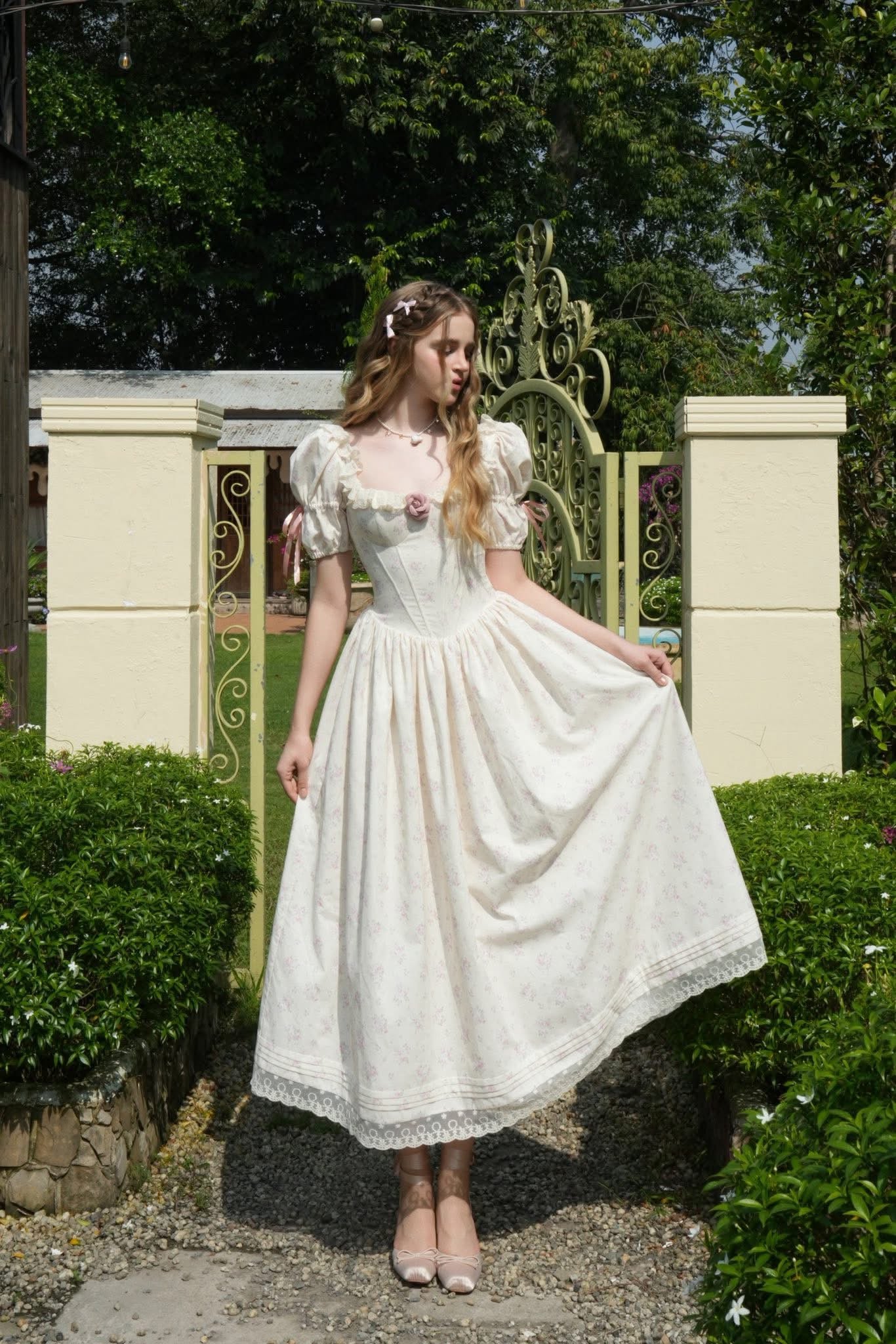 BEL ANGE Flora Whisper Long Dress