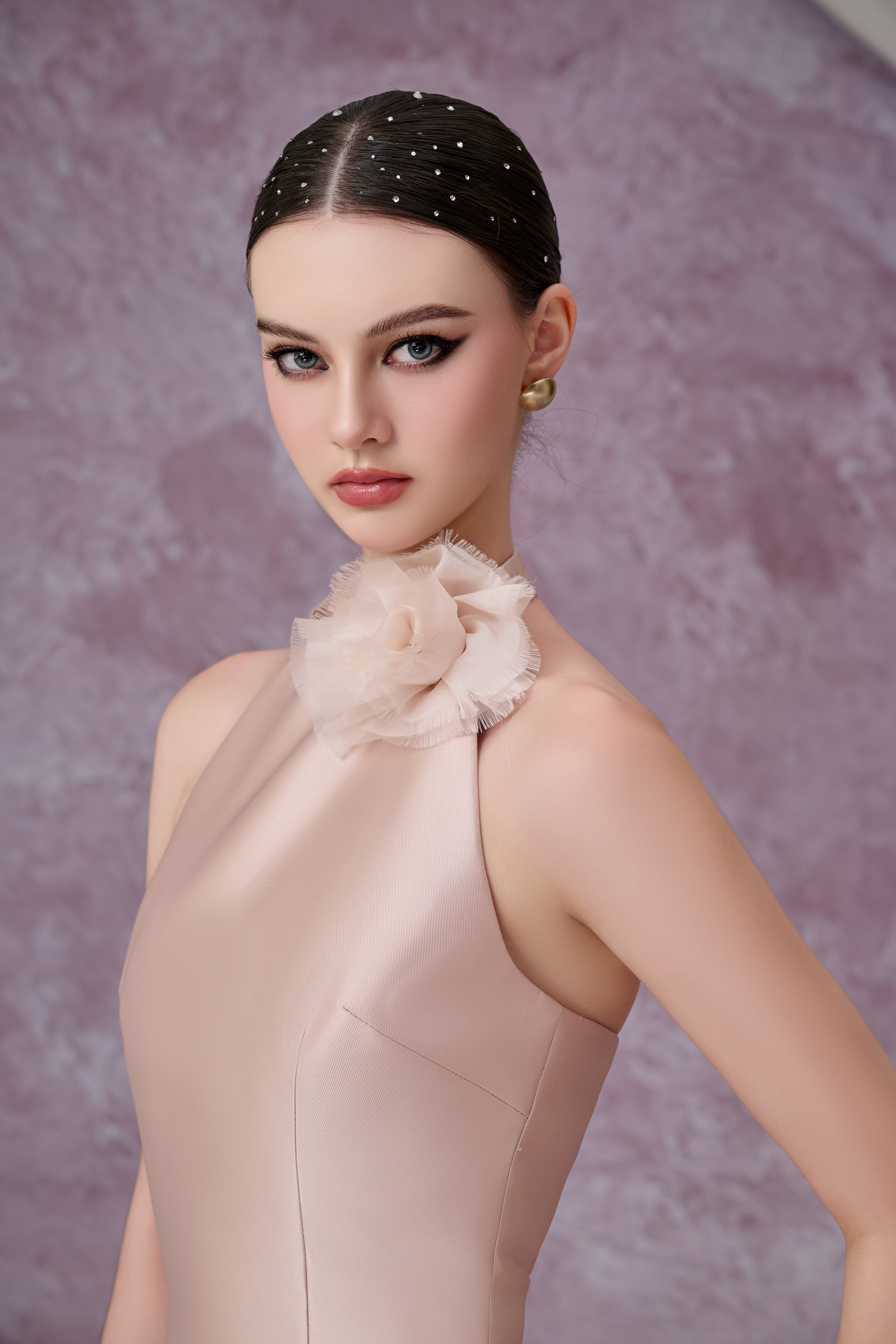 Calista GALACTIC Ruffle Mini Dress