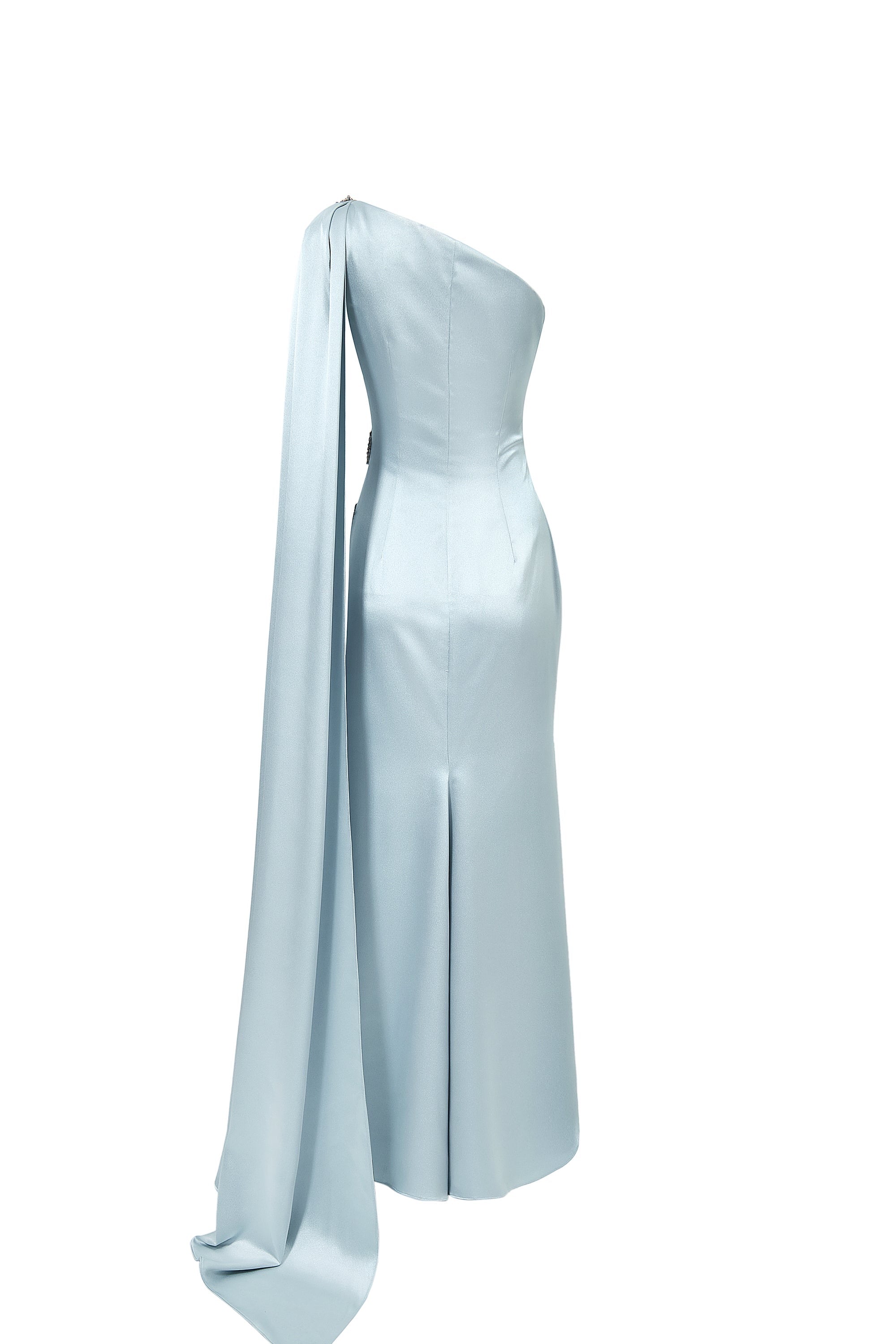 Calista NIMBUS One Shoulder Satin Maxi Dress