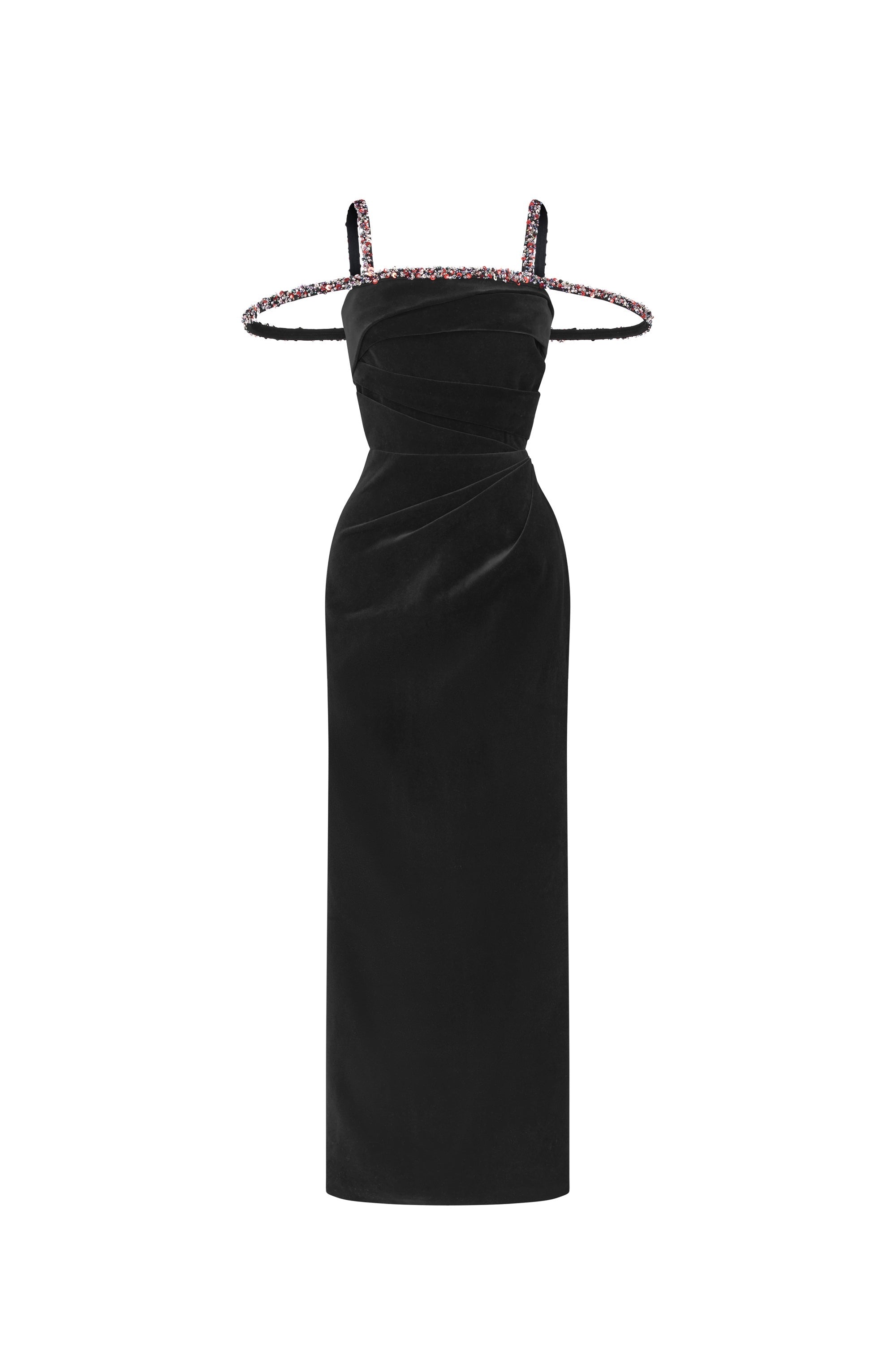 Calista MYSTIC Velvet Ankle Length Dress (2color)