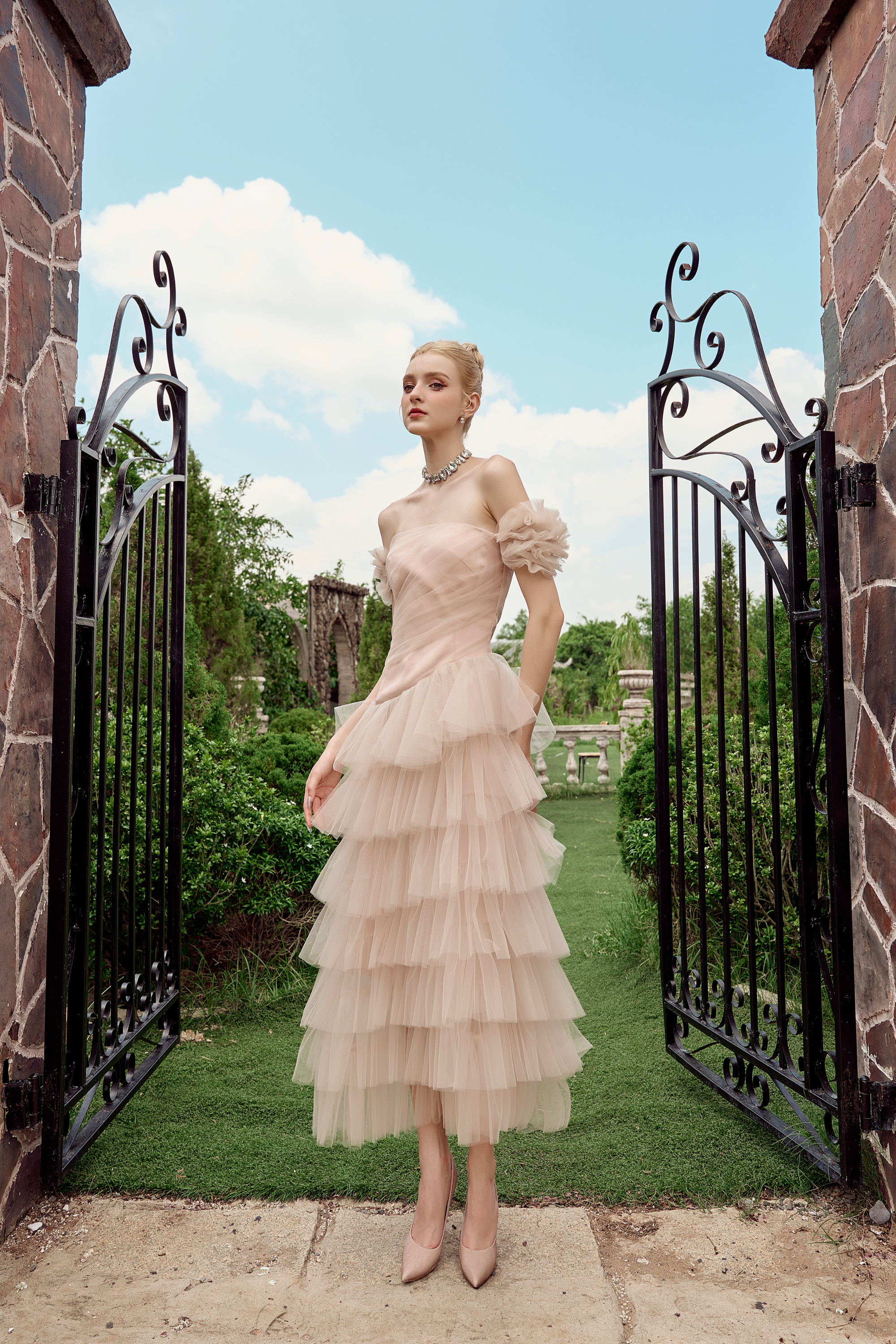 Calista VENUS Off Shoulder Layer Dress