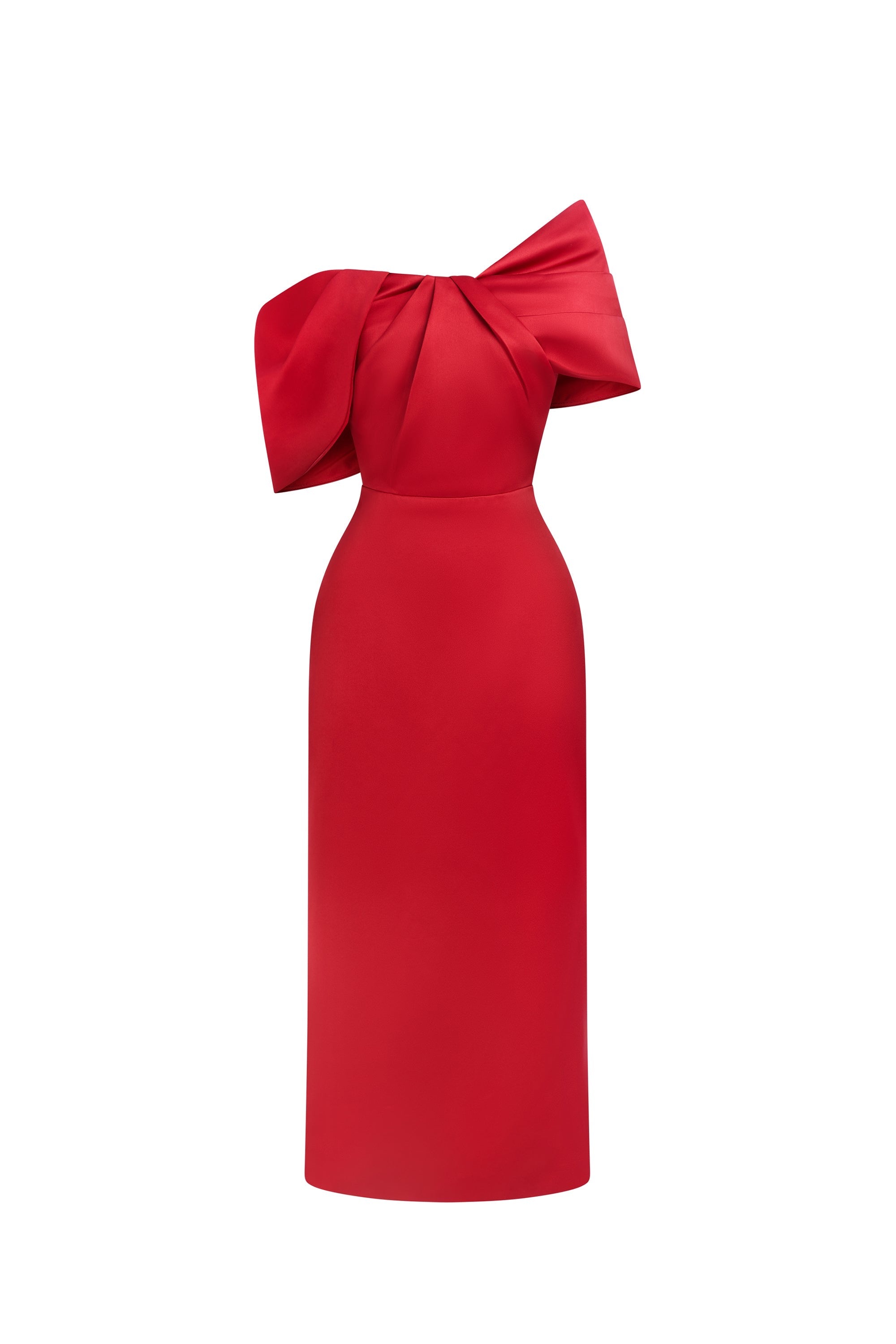 Calista GRACE Off-shoulder Midi Dress (2color)
