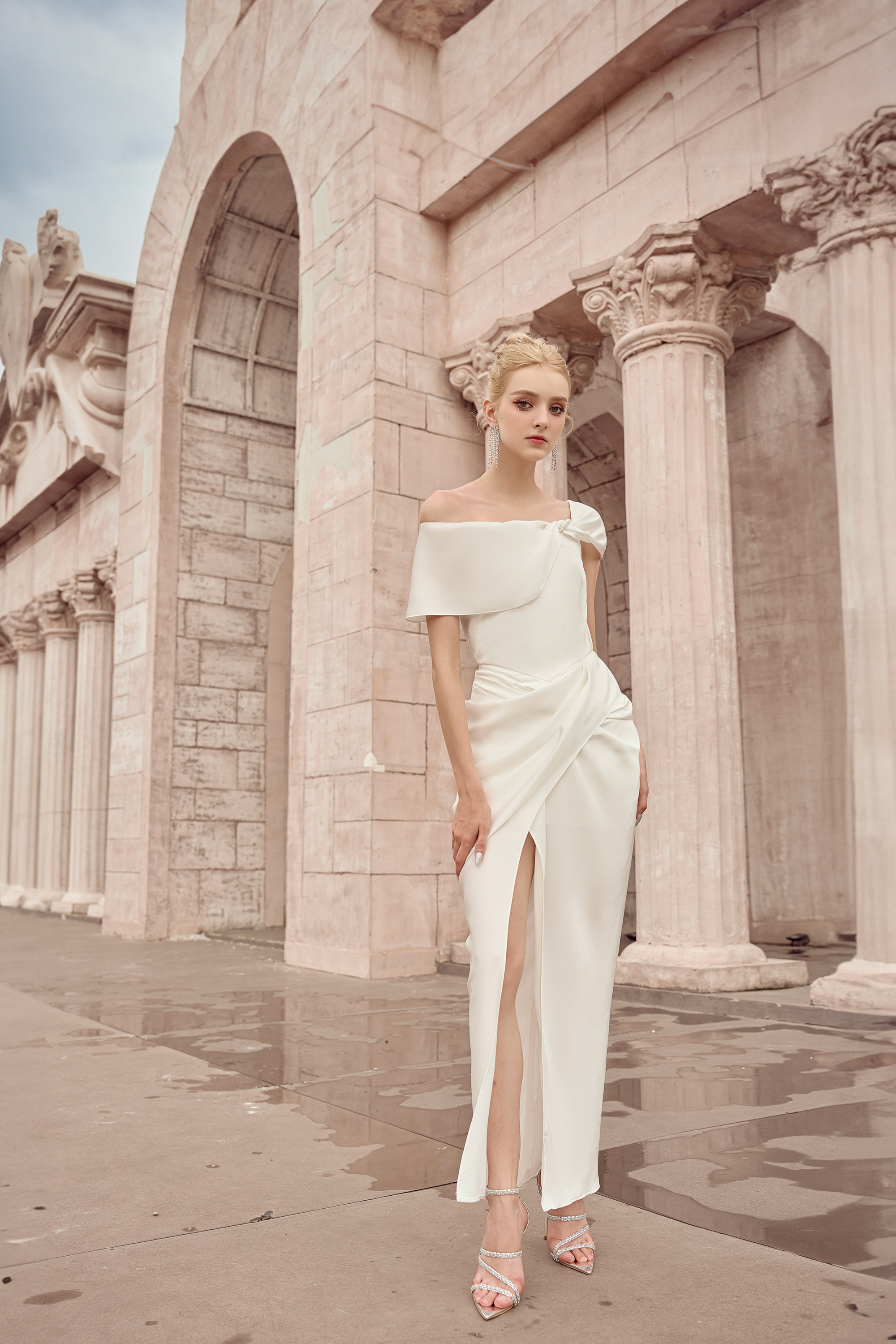 Calista ARIADNE Asymmetrical Long Split Dress