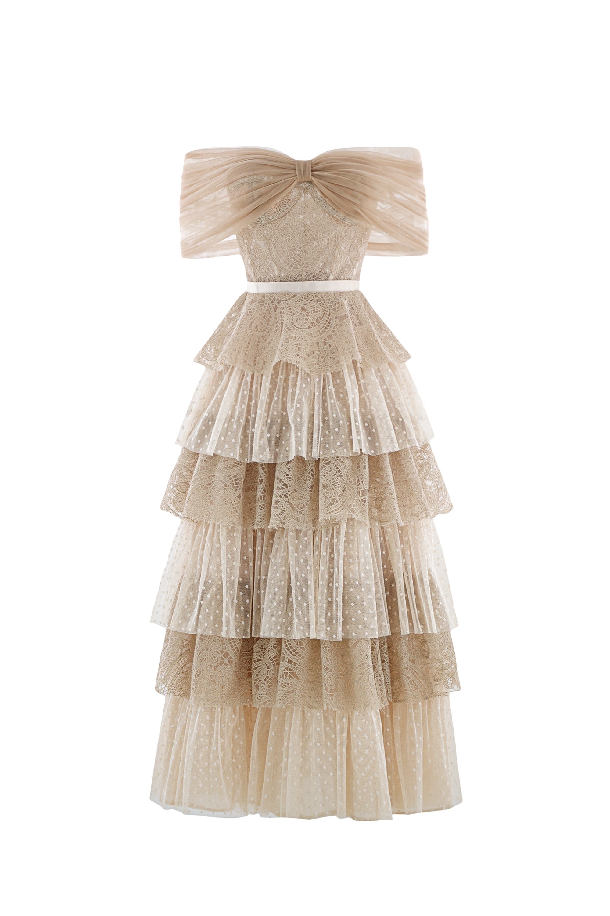 Calista SOLARA Layered Off Shoulder Dress