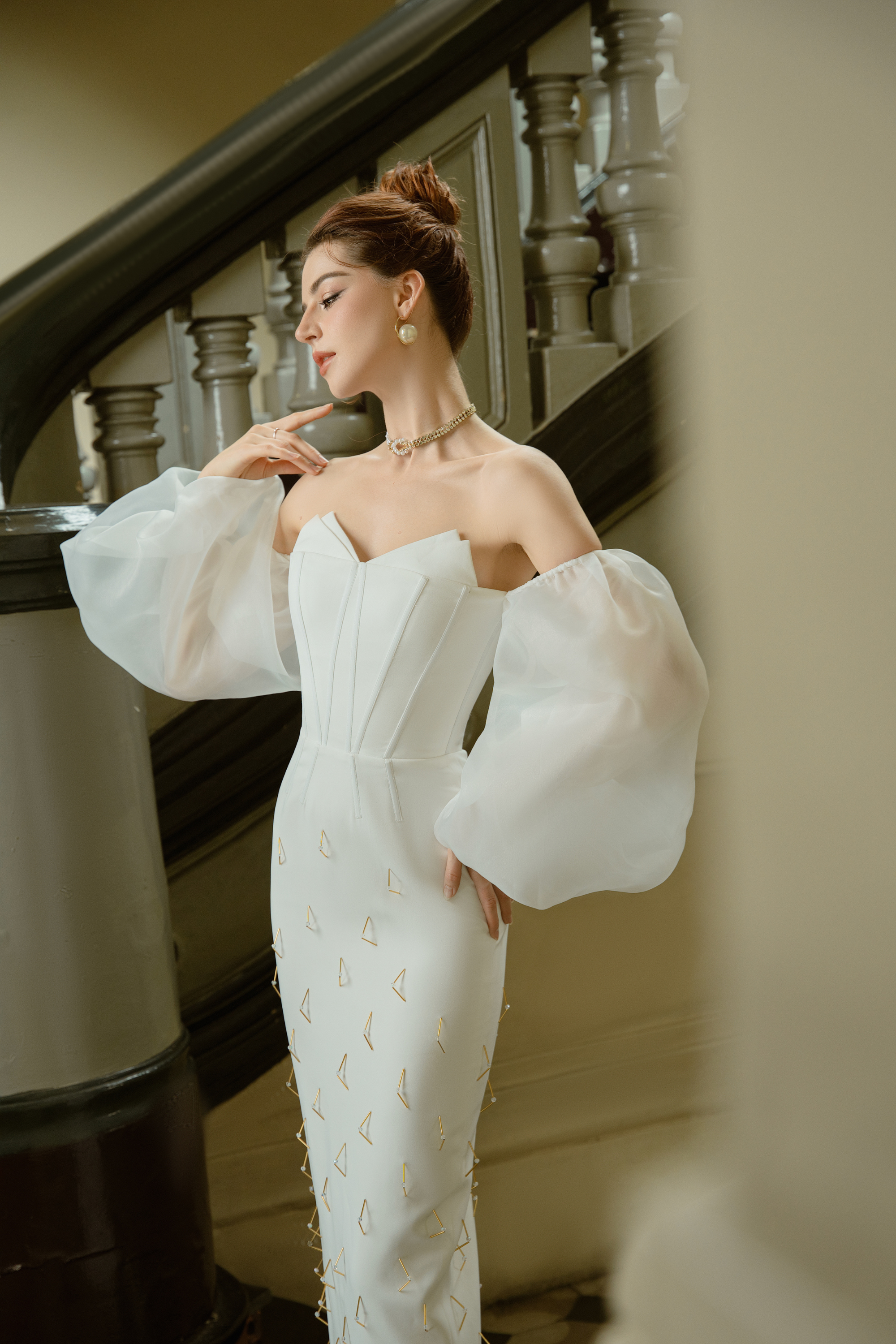 Calista AZALEA Off-Shoulder Midi Dress