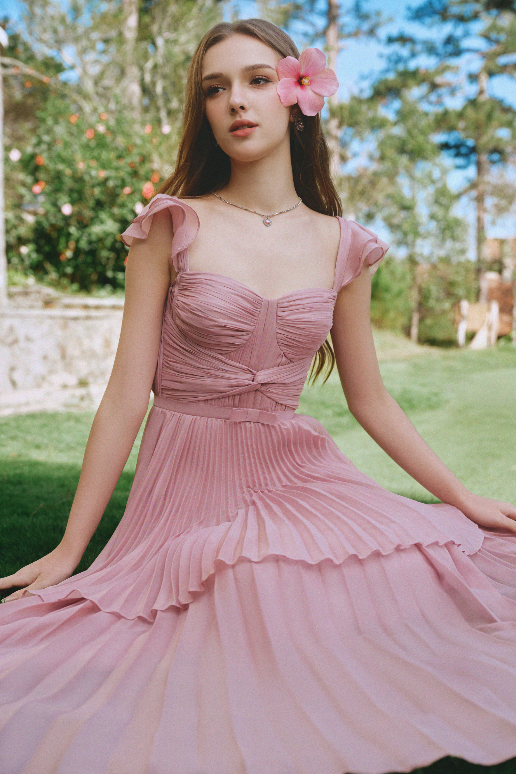Calista BALLERINA A-line Ankle Length Dress