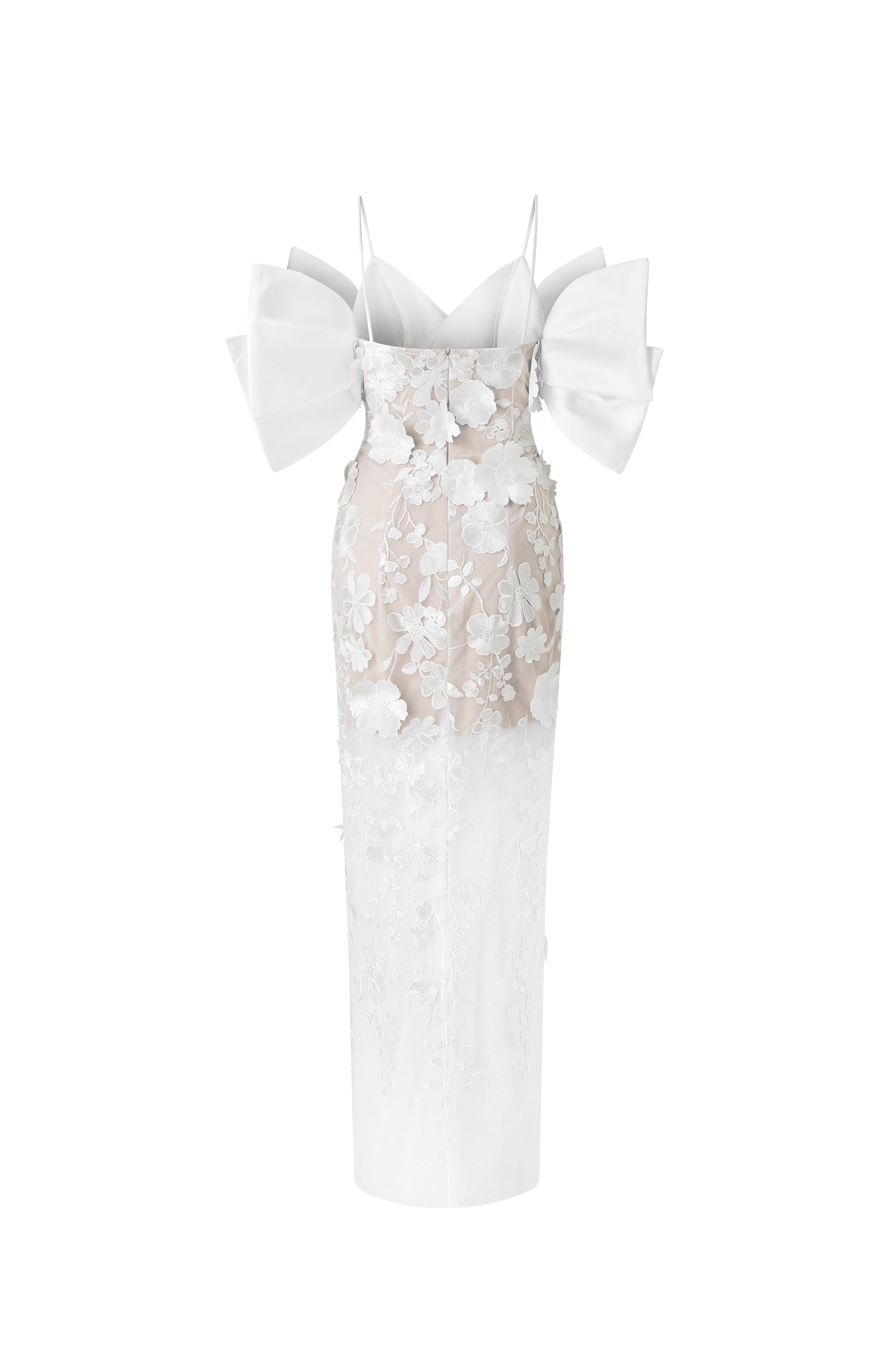 Calista ELENA Off-shoulder Ankle Length Dress