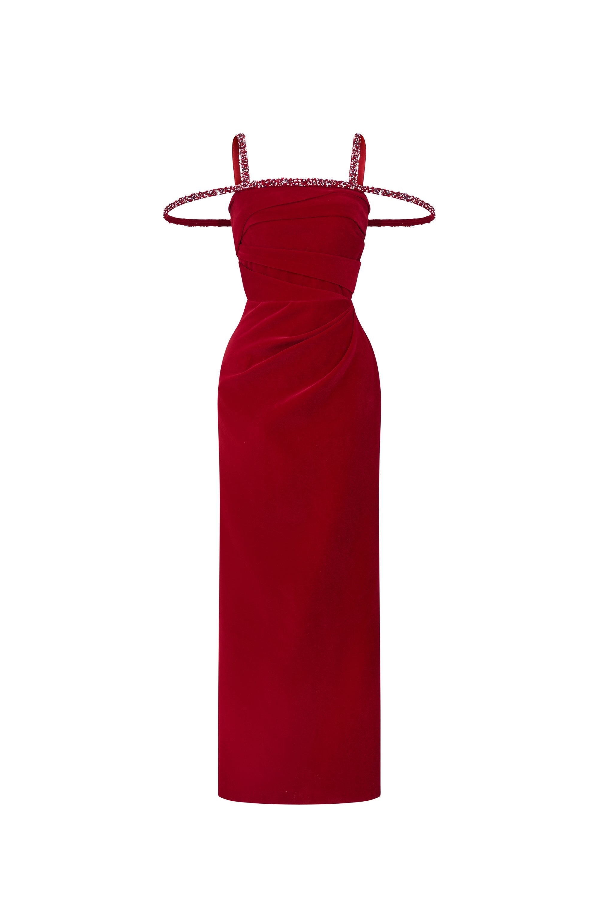 Calista MYSTIC Velvet Ankle Length Dress (2color)