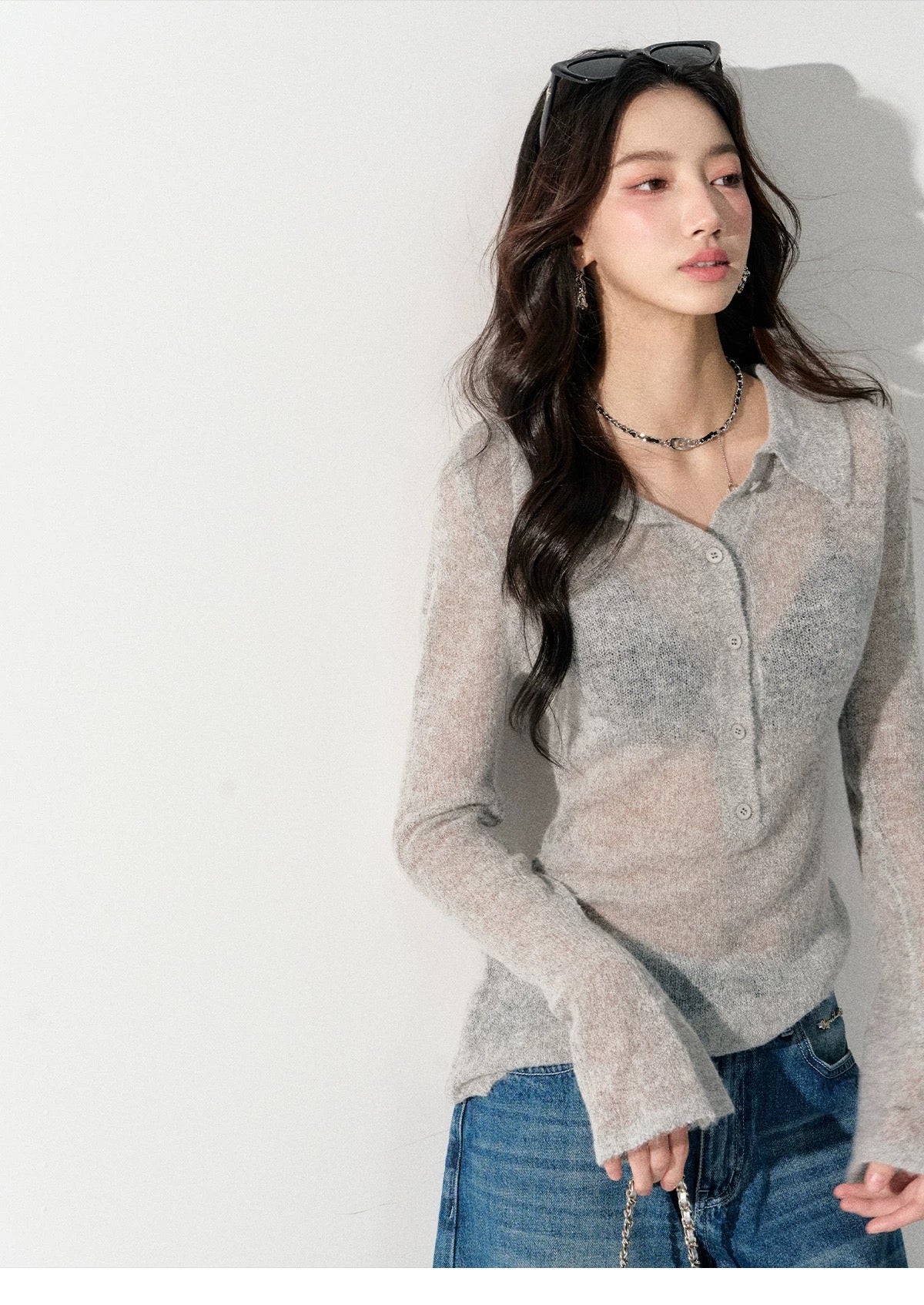 Lafreedom LAF351001 Versatile Lightweight Crewneck Sweater