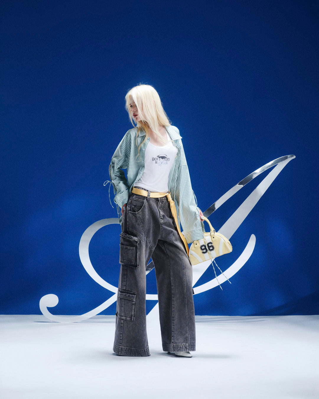 Aiai Studio Be Rich Top & Fang Cargo Pants & Aiai Season Shirt