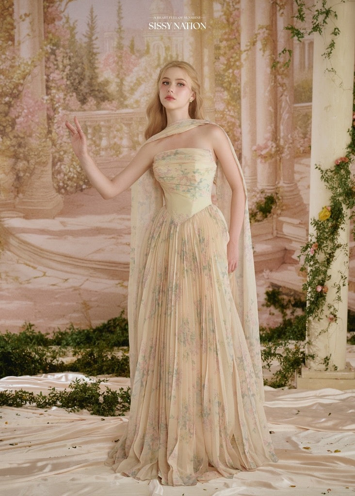 Sissy Amelia Corset Pleated Dress(Floral) CHUUI_Collection Sissy Amelia Corset Pleated Dress(Floral) CHUUI_Collection