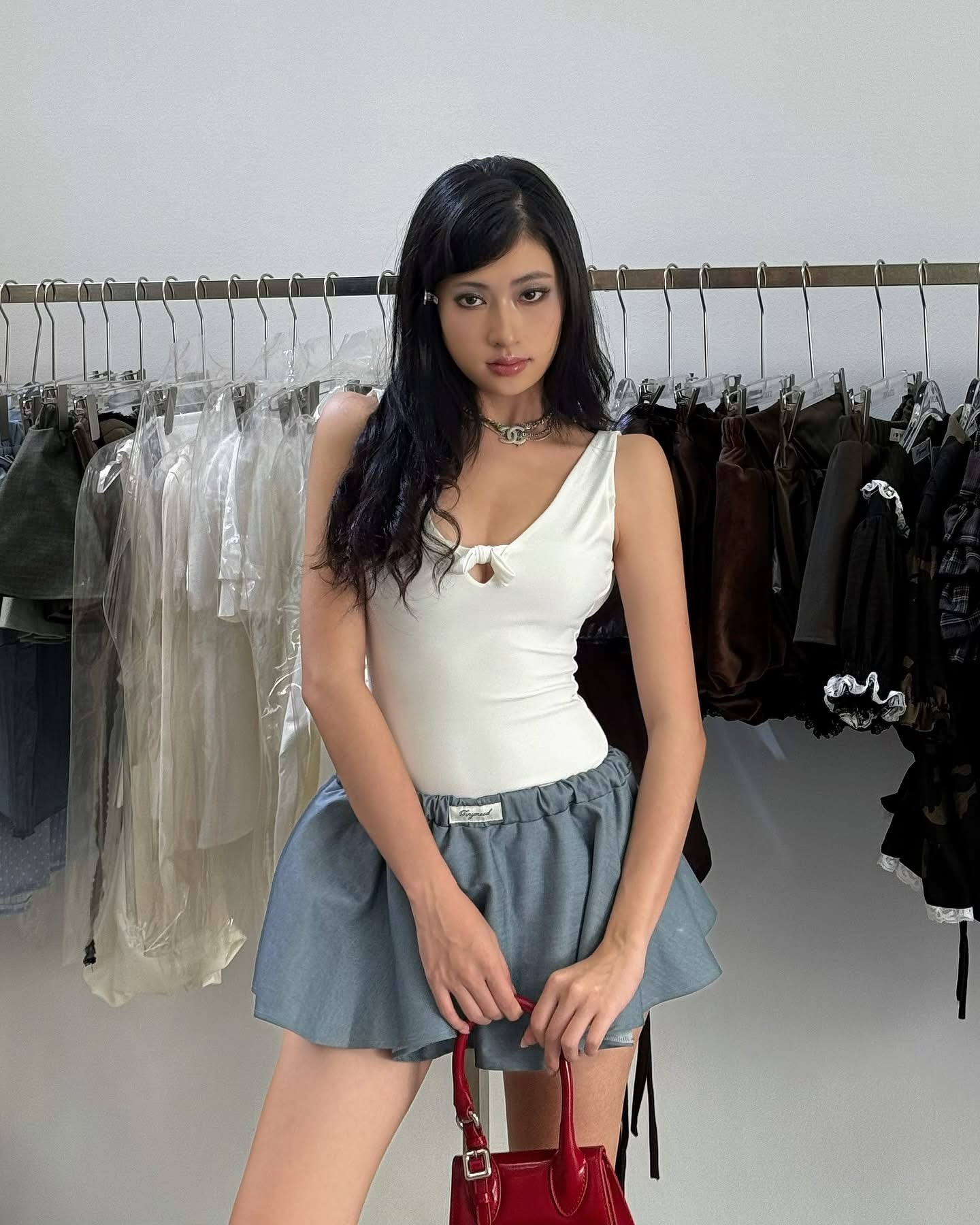 TinyMood BOWTIE TOP & BLOMY SKIRT