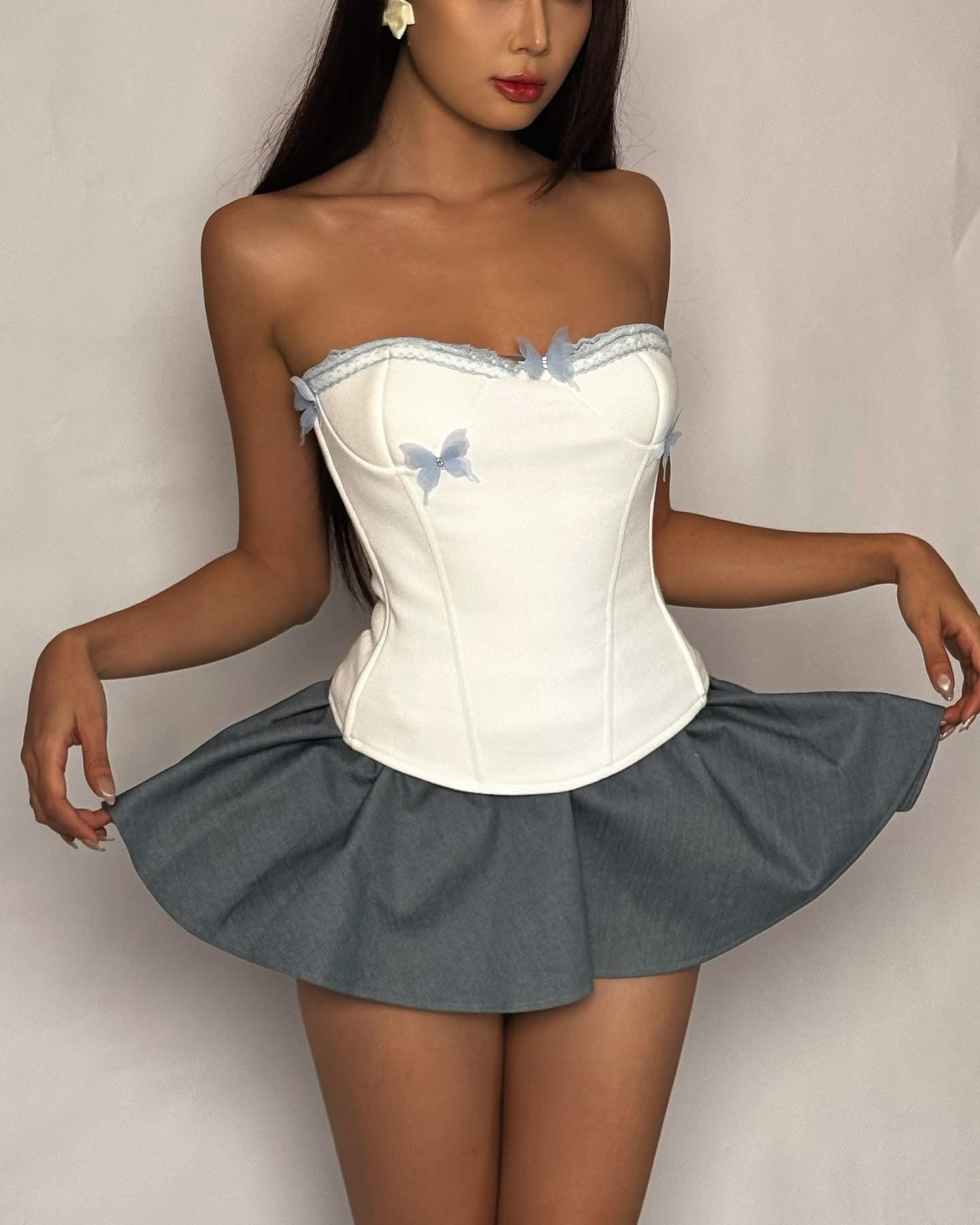 TinyMood BUTTER CORSET & BLOMY SKIRT