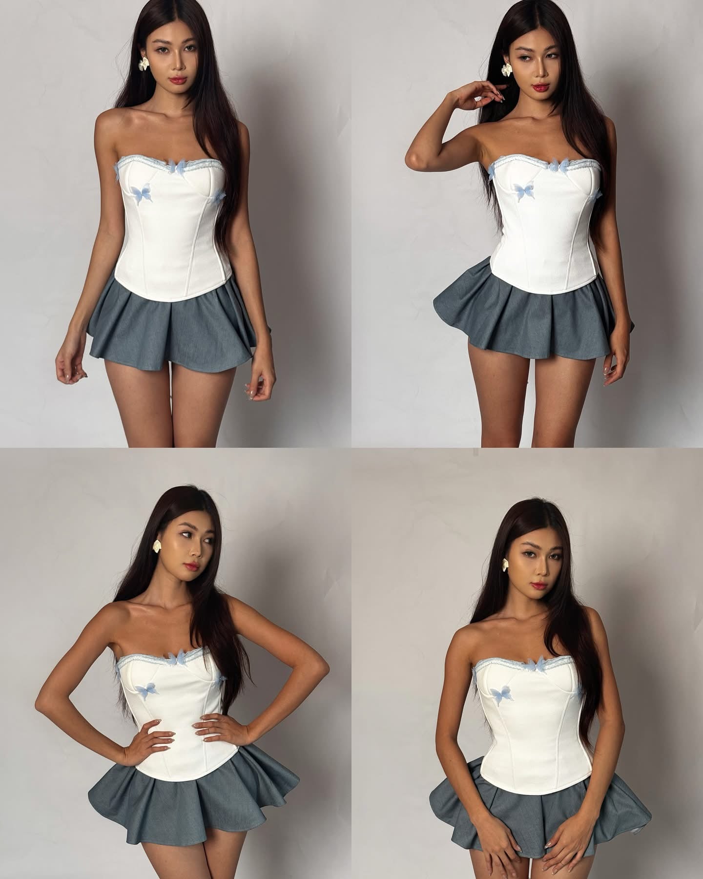 TinyMood BUTTER CORSET & BLOMY SKIRT