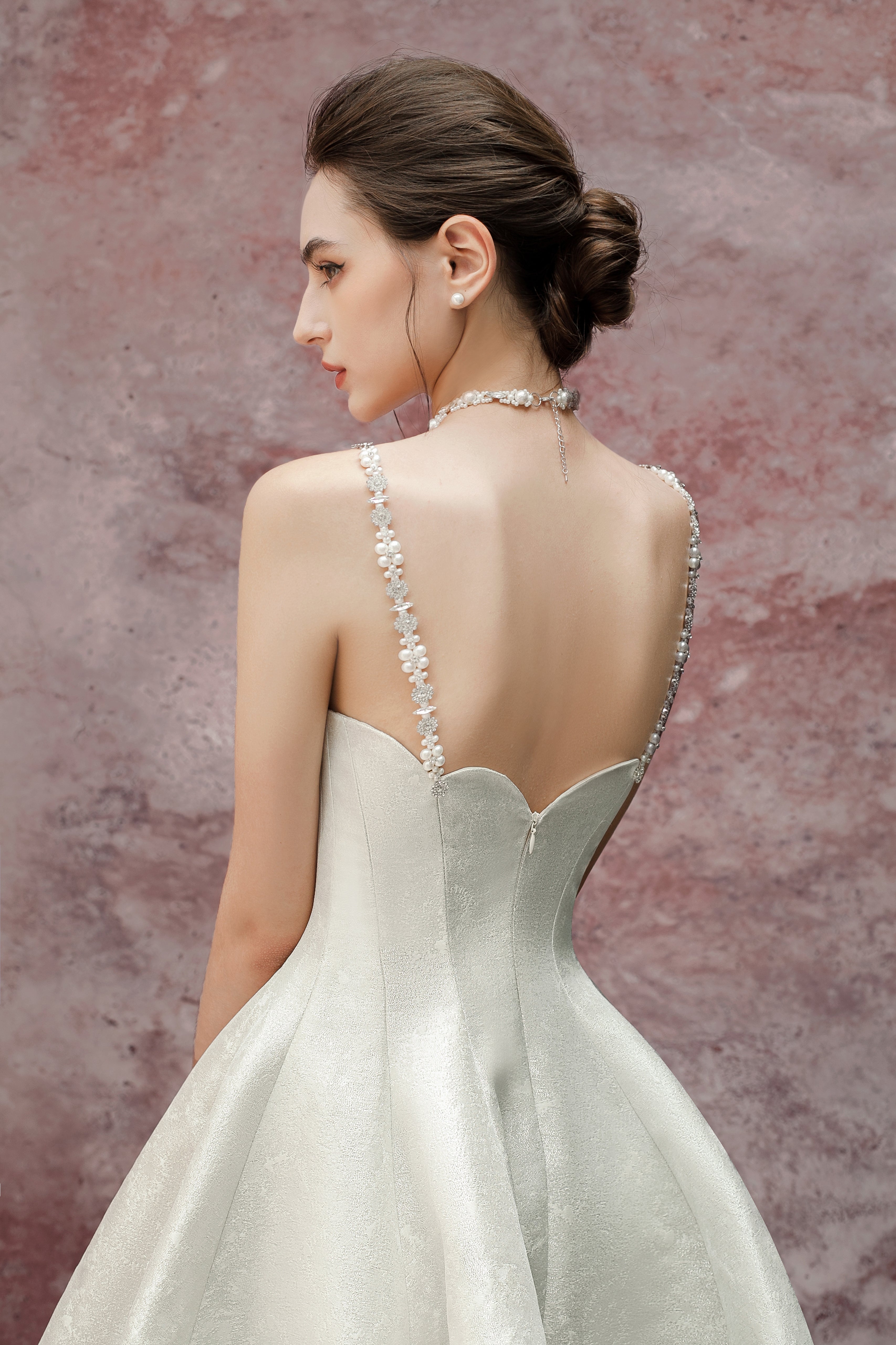 Beloved Eloise Dress (WITH PEARL & CRYSTAL NECKLACE)