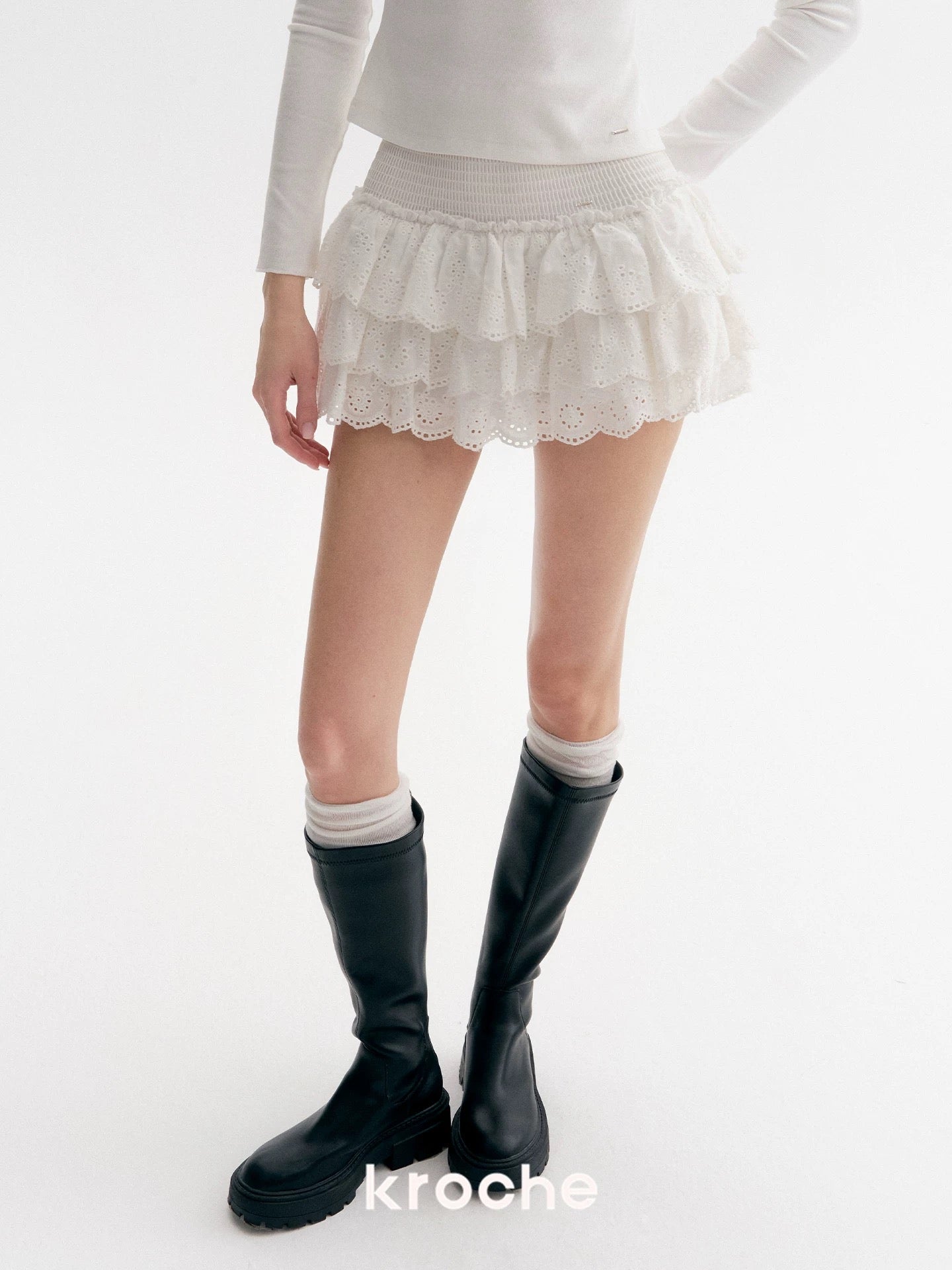 Kroche Lace fluffy skirt