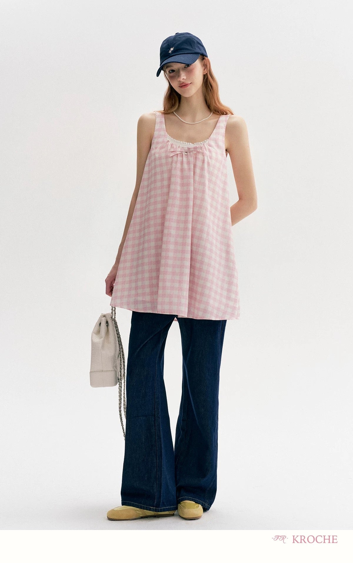 Kroche Bow camisole short dress