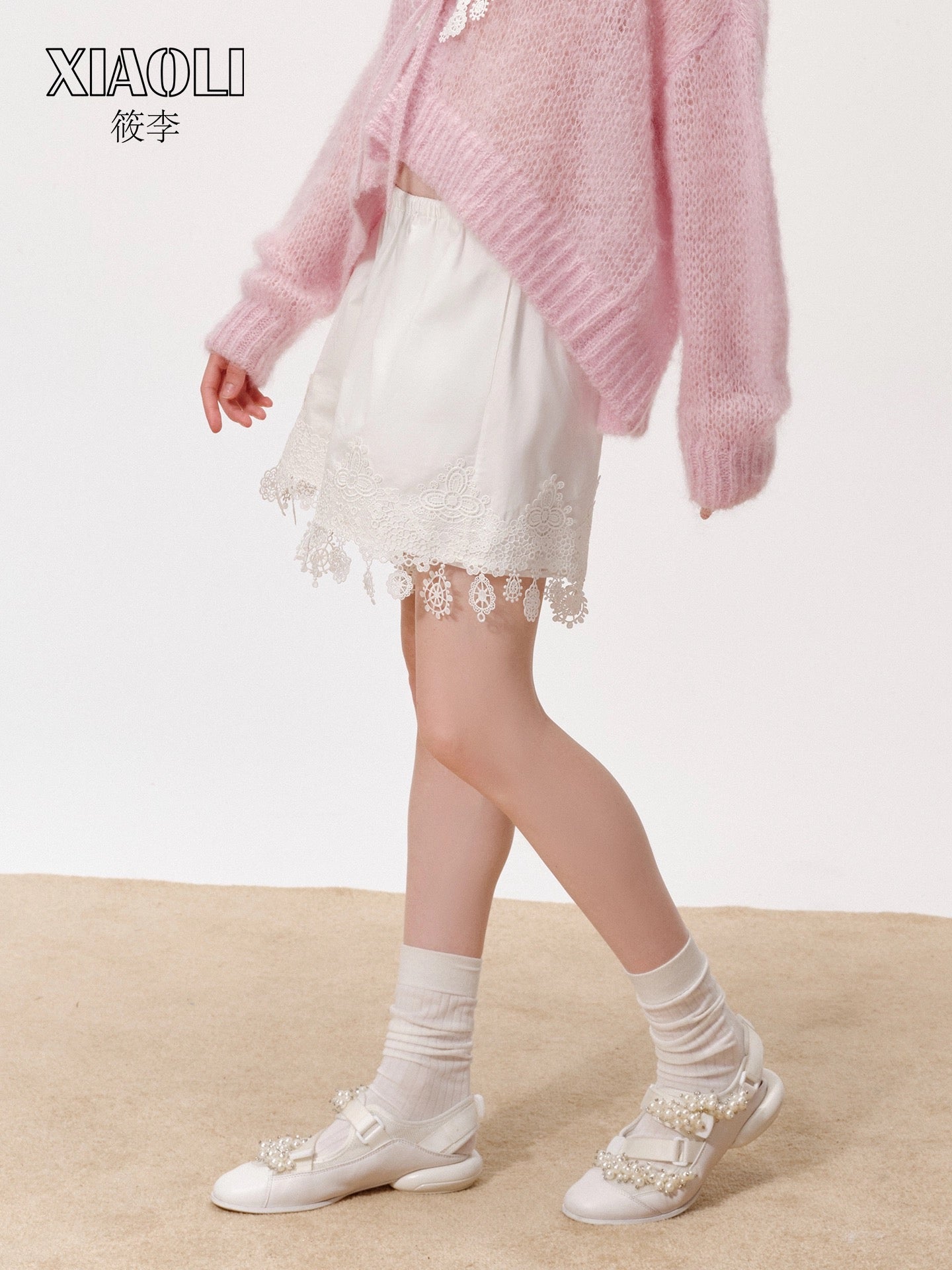 XIAOLI Loose lace shorts