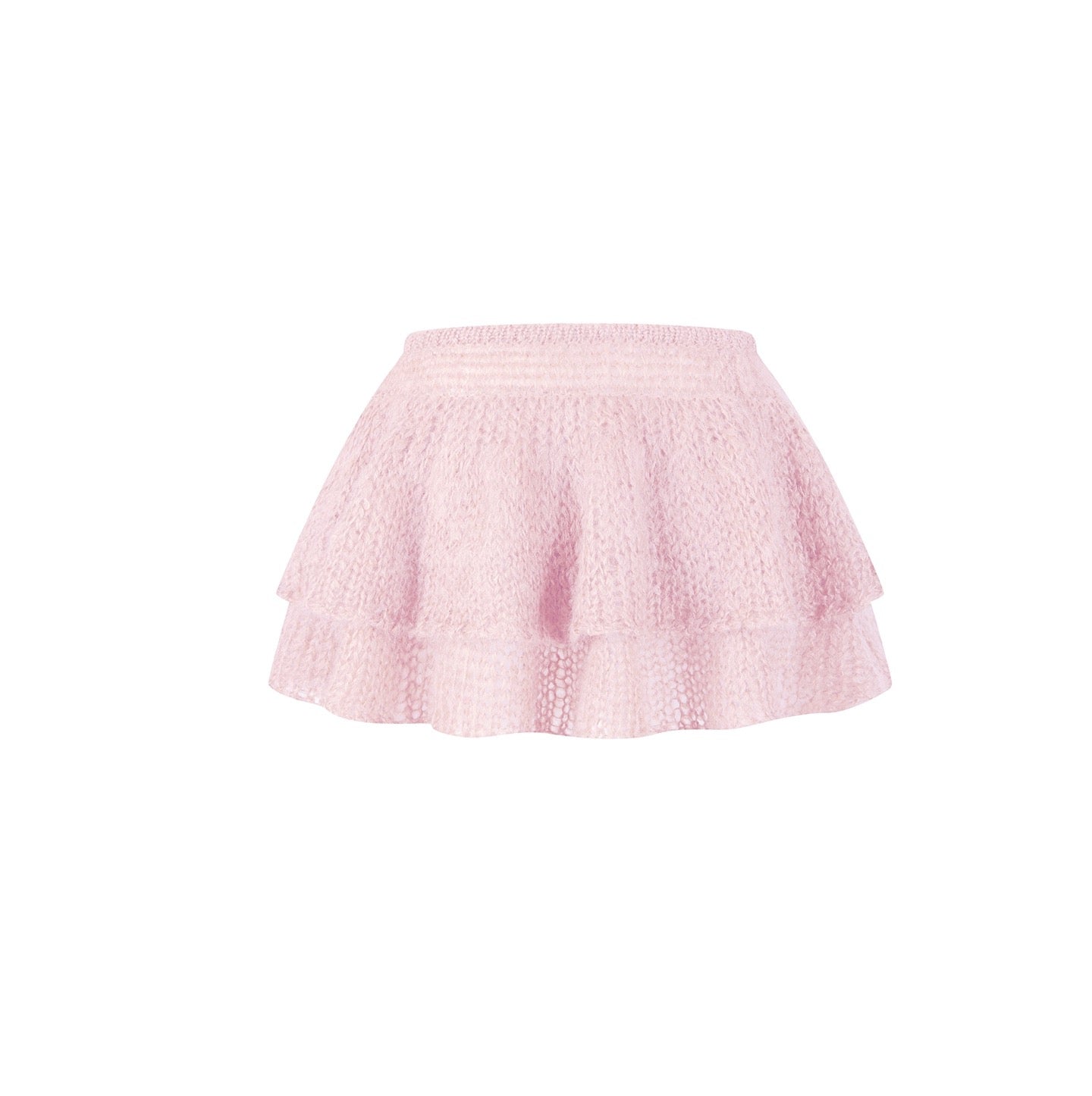 XIAOLI Knitted rope lace cardigan & skirt (3color)