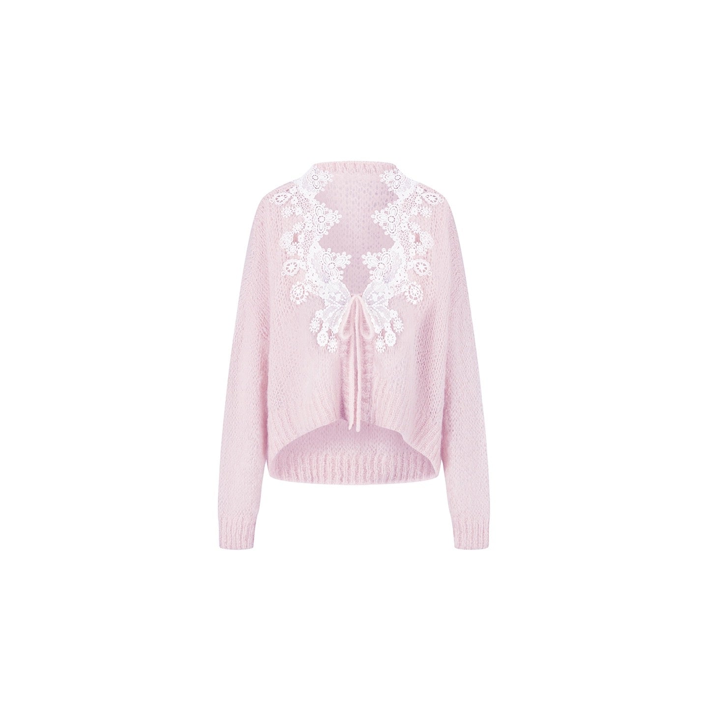 XIAOLI Knitted rope lace cardigan & skirt (3color)