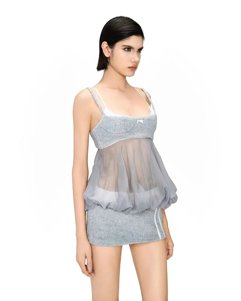 LSOUL CROSS DRESS (Grey)