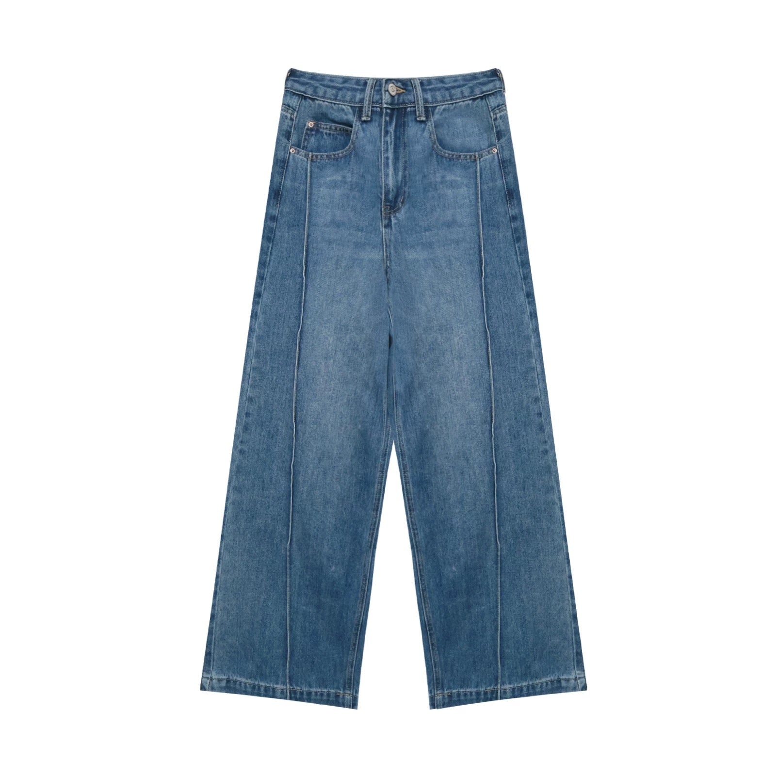 16DEWS High waisted straight leg loose jeans