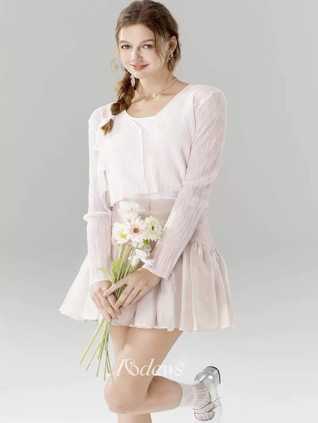 16DEWS 16D24091 Thin knit cardigan