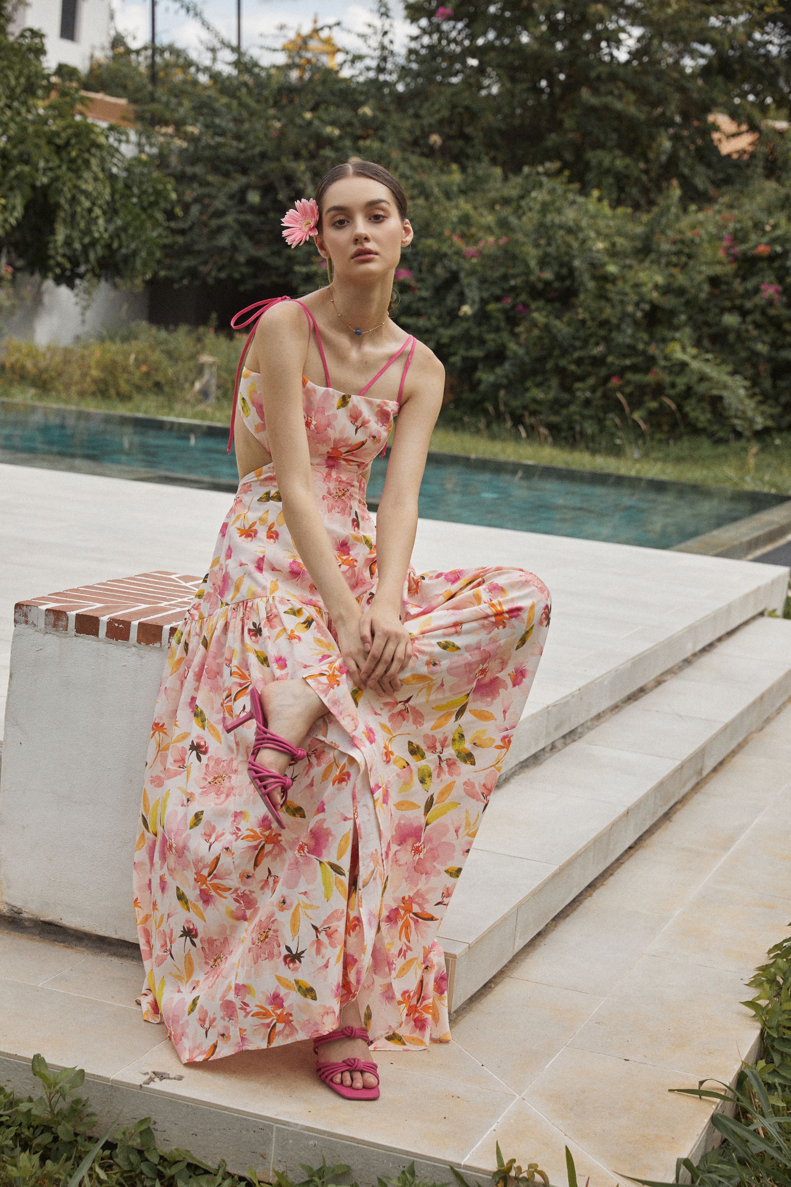PLEASED Peneta Pink Dress