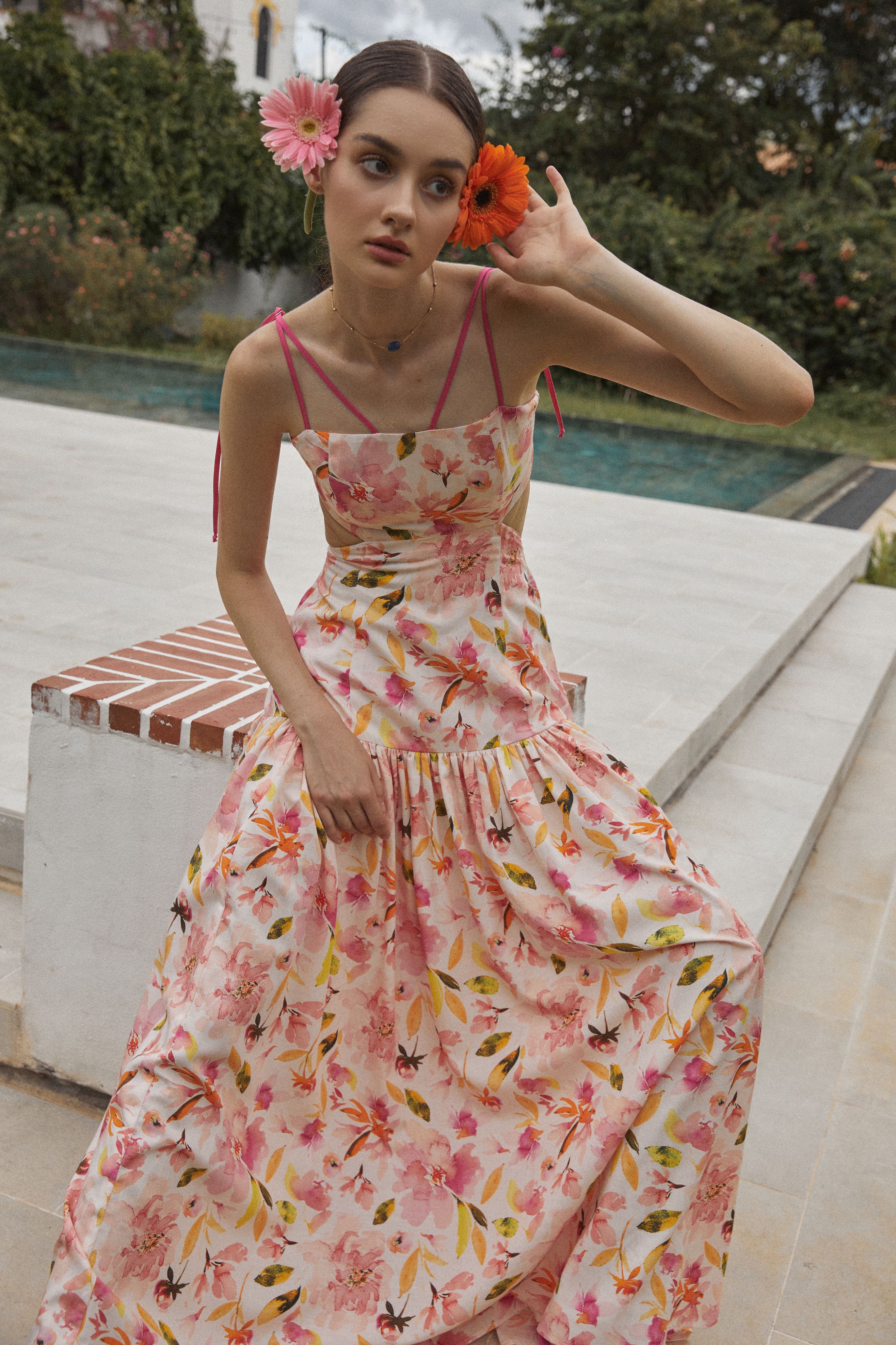 PLEASED Peneta Pink Dress