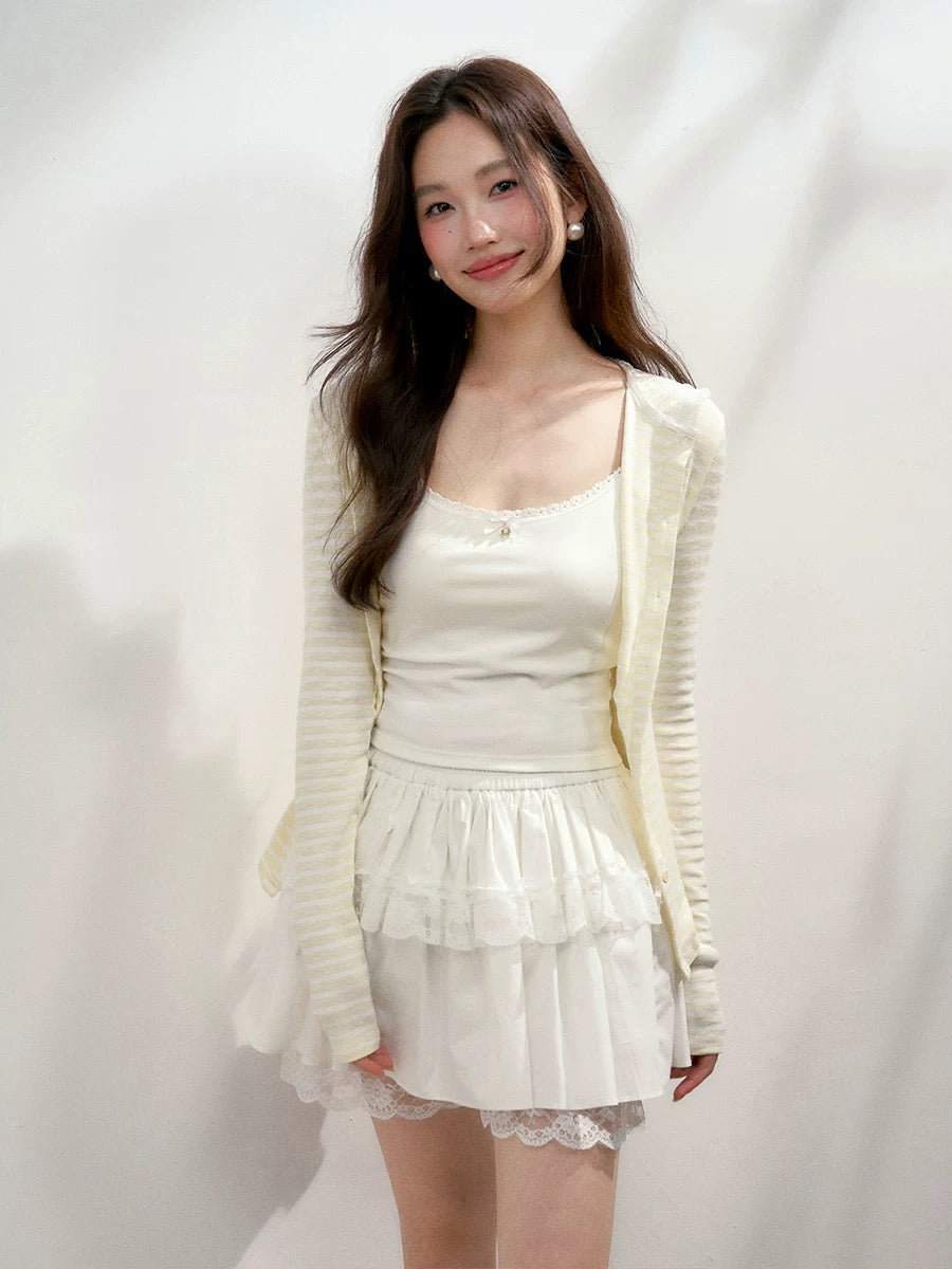 16DEWS 16D25191 Lace camisole vest