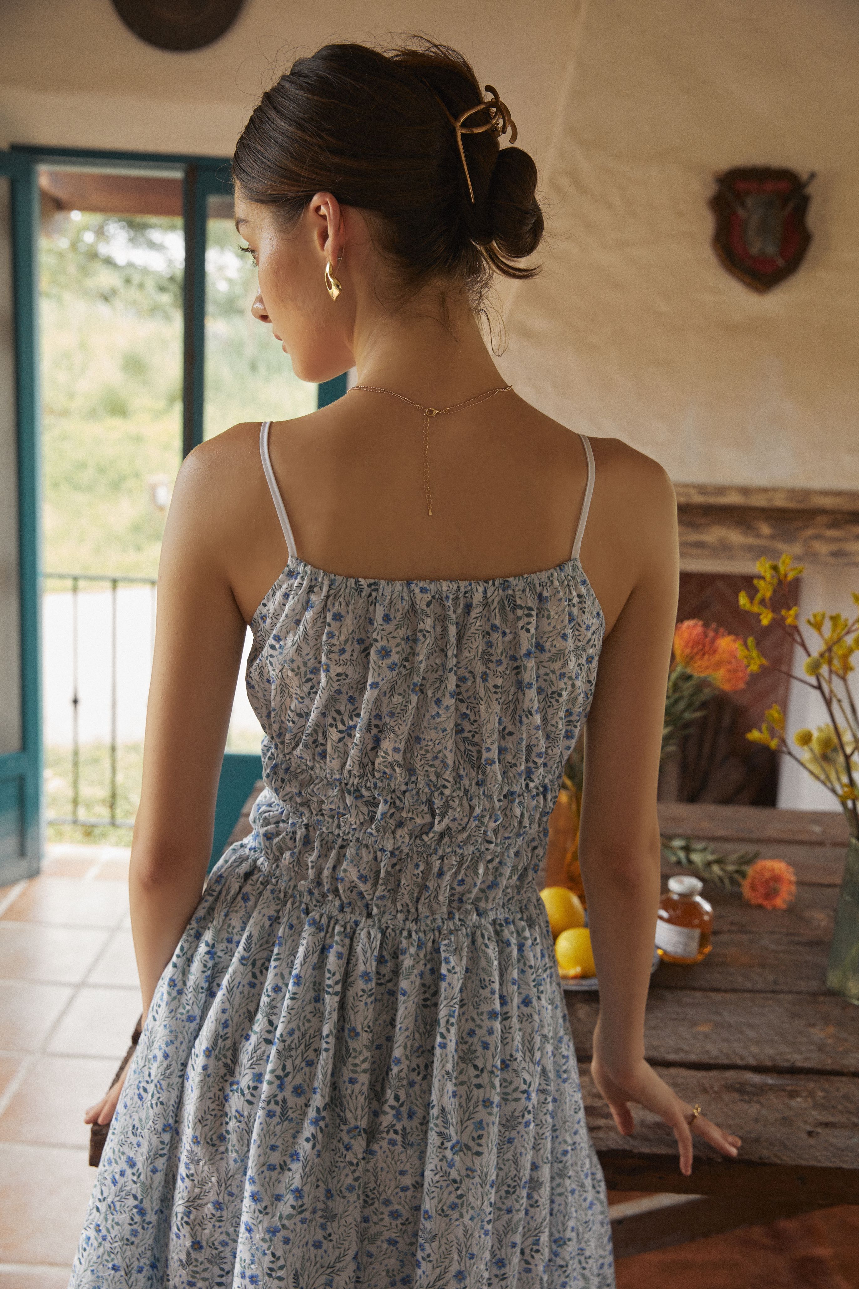 PLEASED Frida Blue Midi Dress